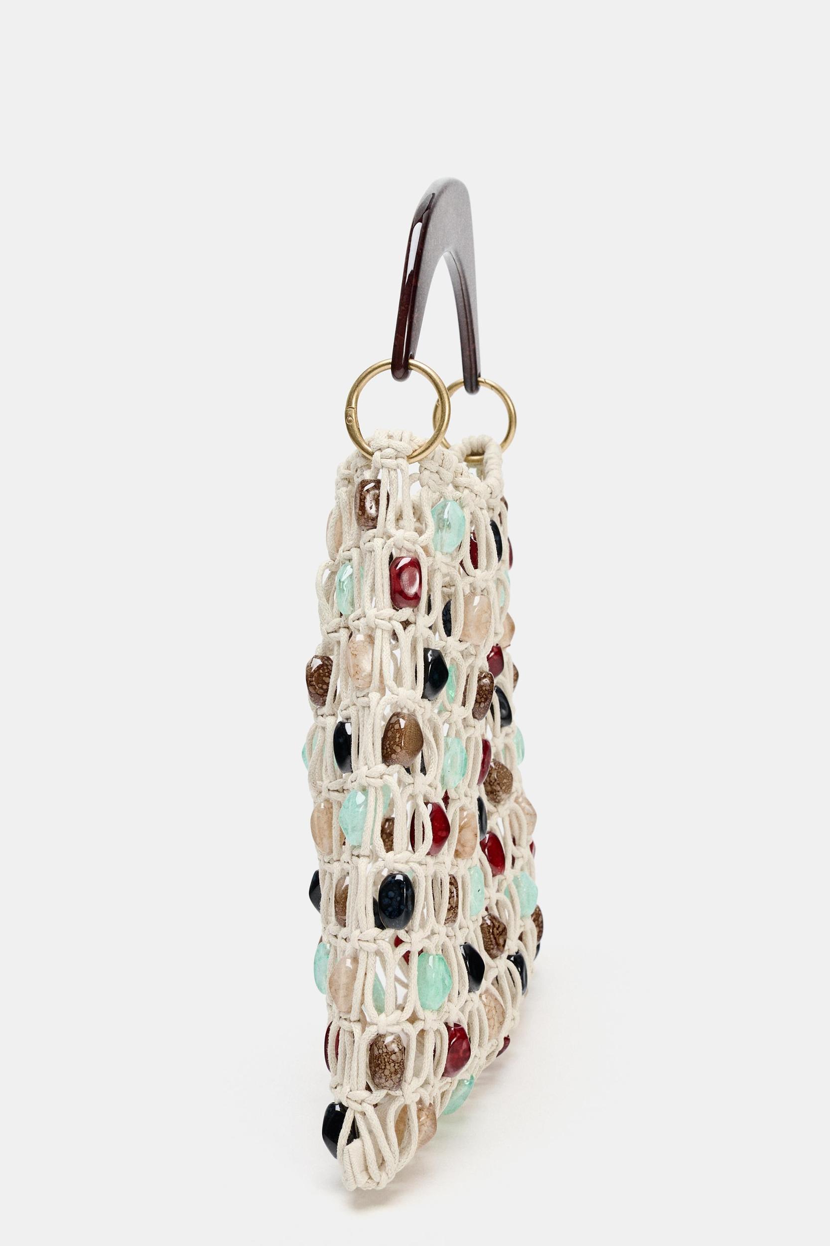 BEADED BUCKET BAG Product Image
