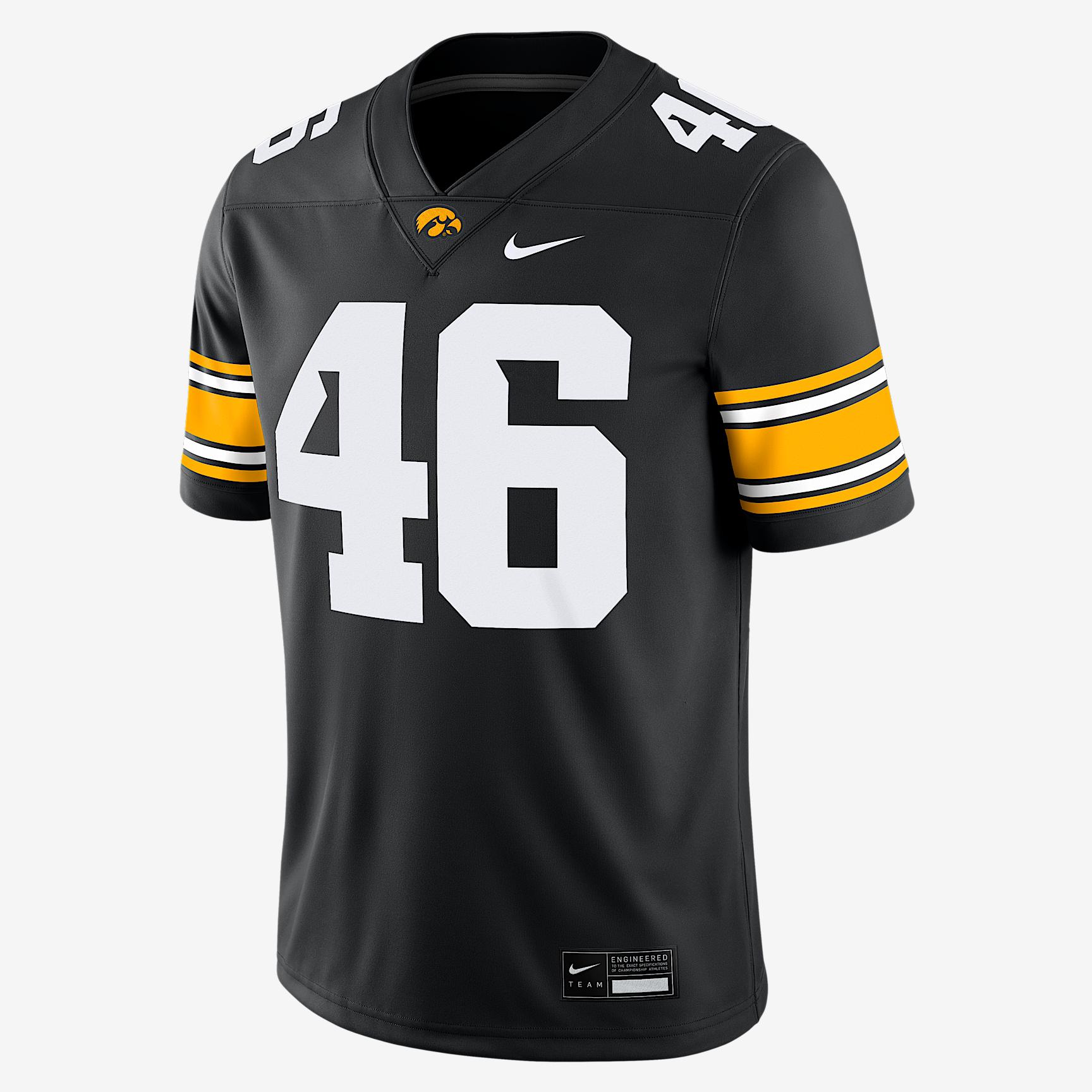 George Kittle Iowa Mens Nike Mens Dri-FIT College Game Jersey | NC2F08AOCP7-BD0 Product Image