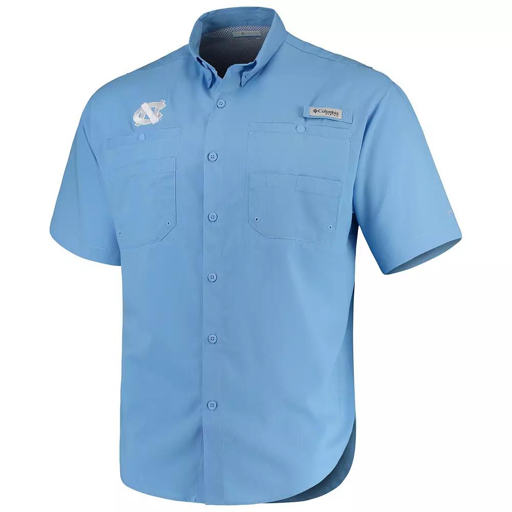 Men's Columbia Light Blue North Carolina Tar Heels PFG Tamiami Shirt,  Product Image