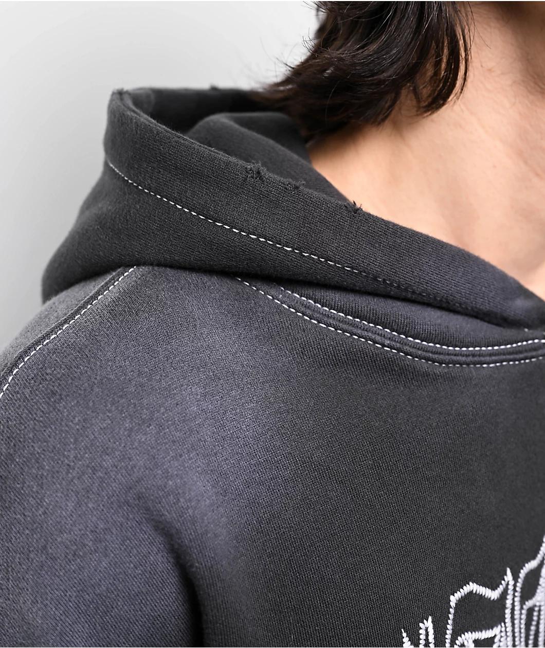 Ninth Hall Fein Black Wash Hoodie Product Image