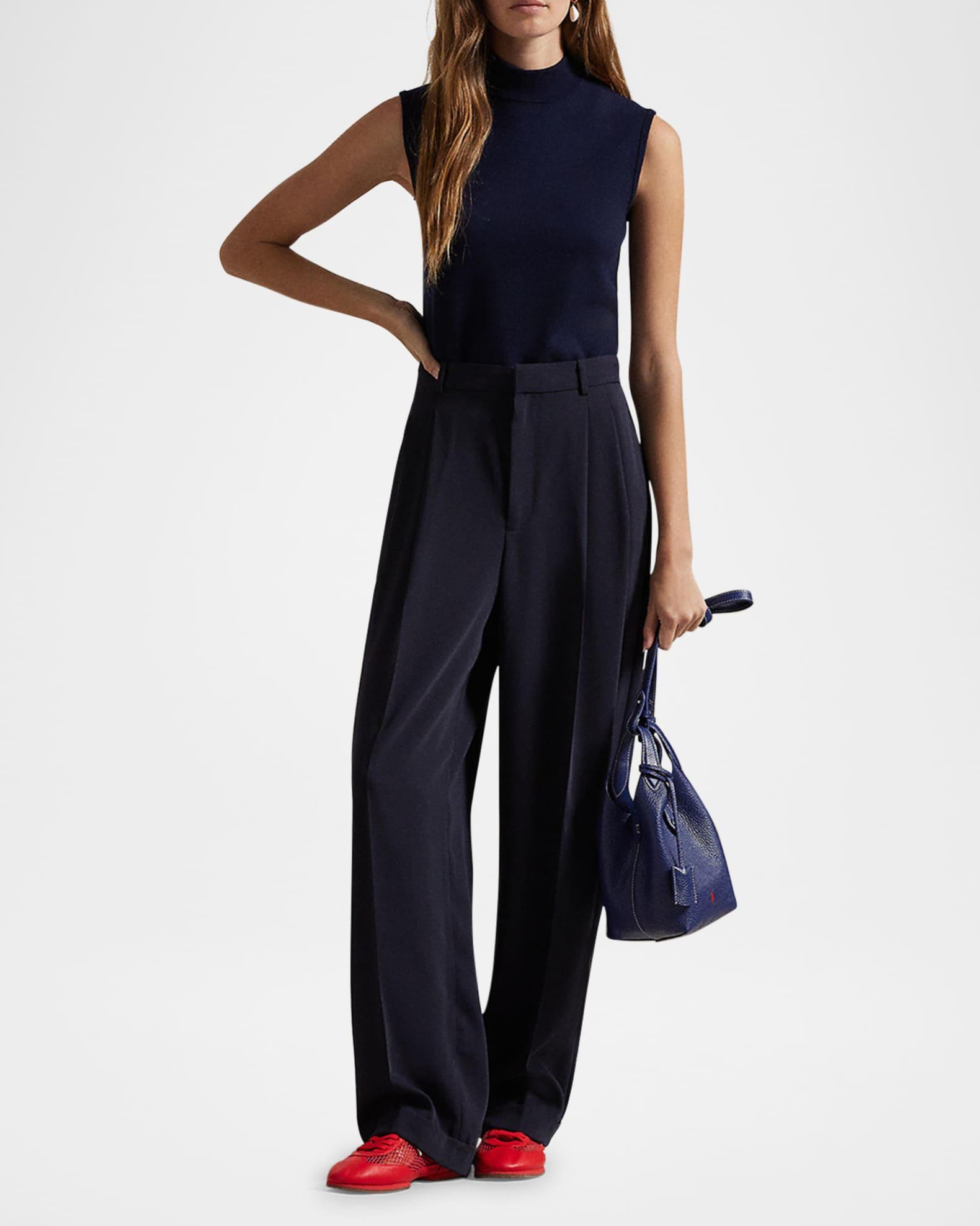 Sleeveless Turtleneck Sweater Product Image