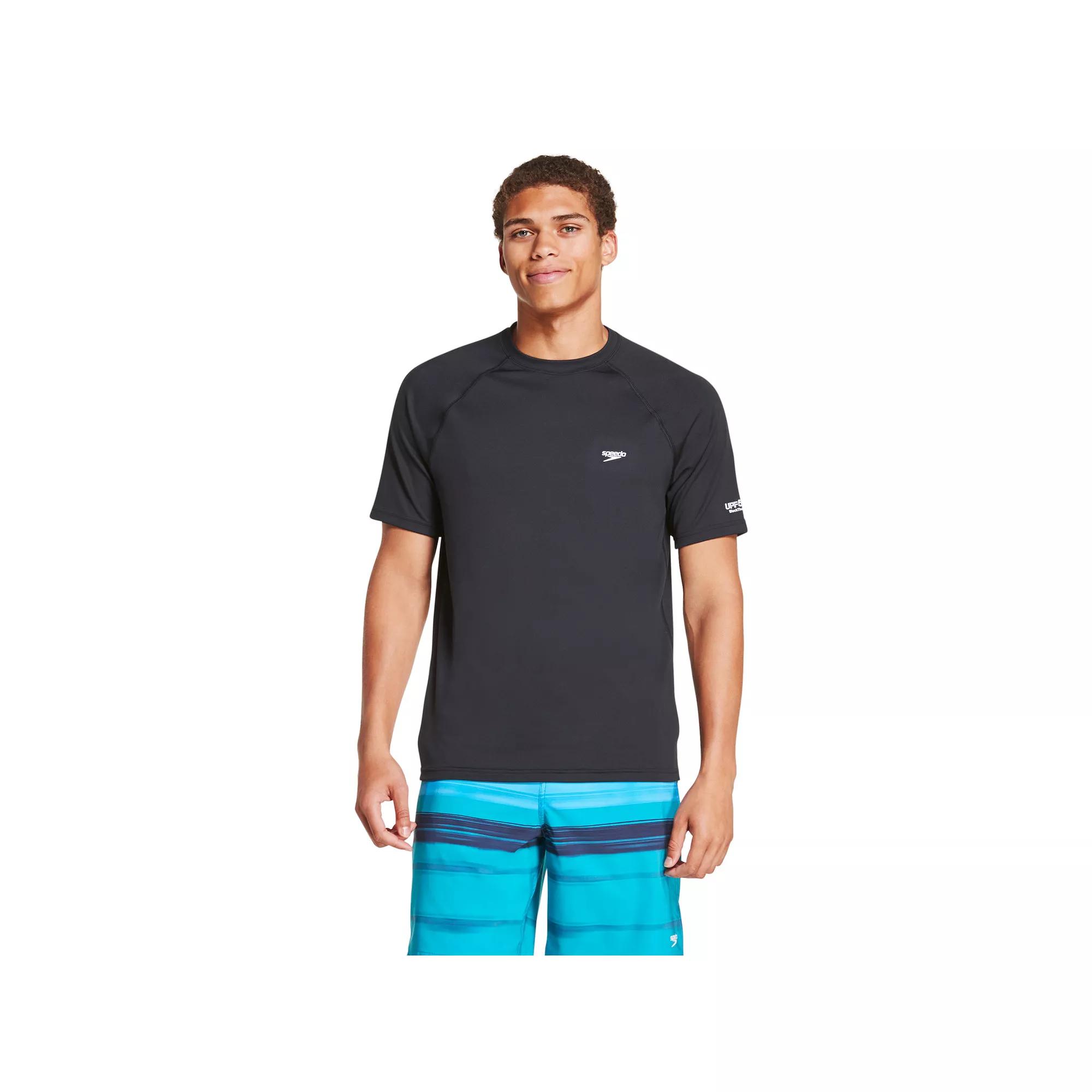 Men's Speedo Quick-Dry UPF 50+ Short Sleeve Swim Tee,  Product Image