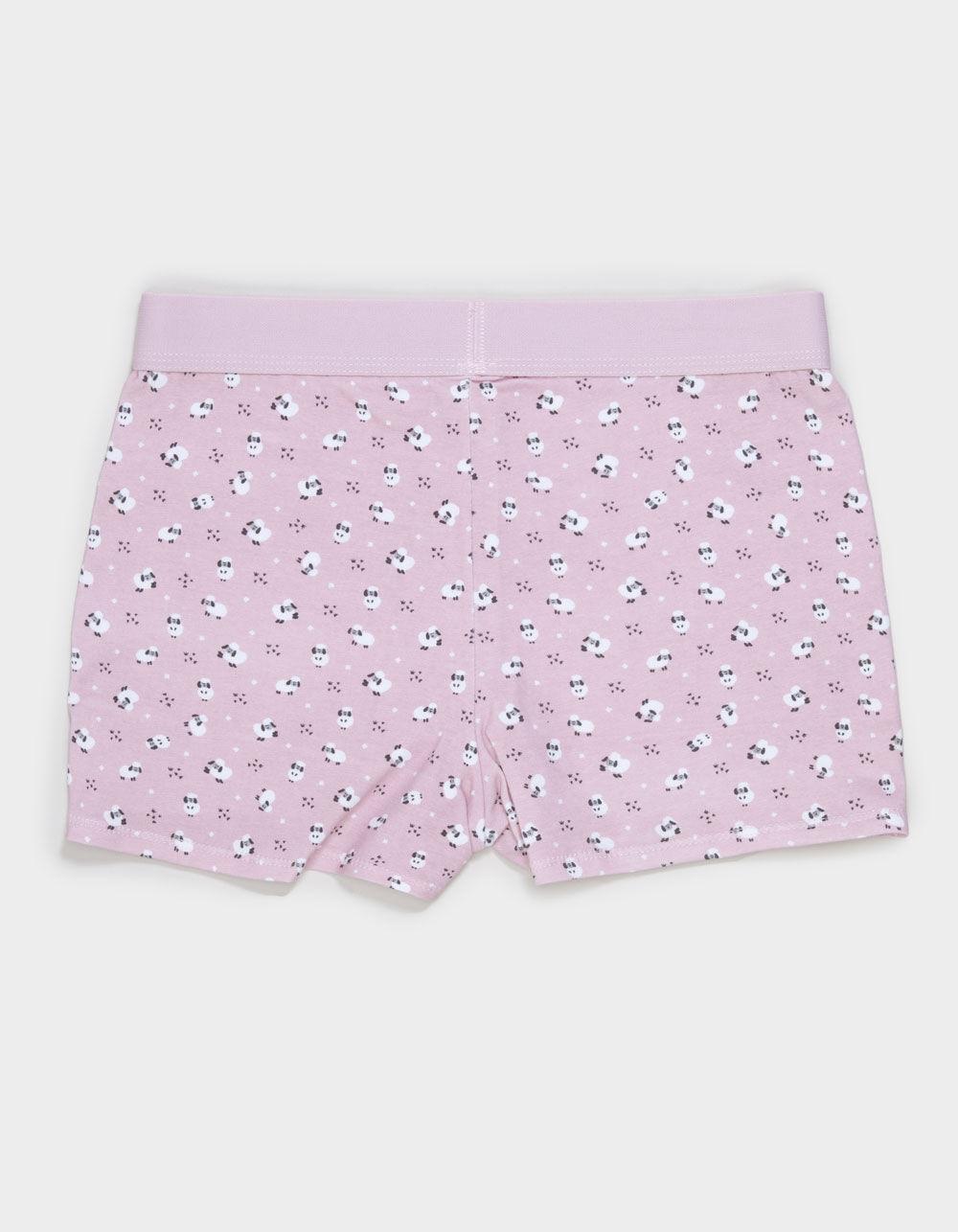 FULL TILT Waistband Cotton Boyshorts - PURPLE COMBO Product Image