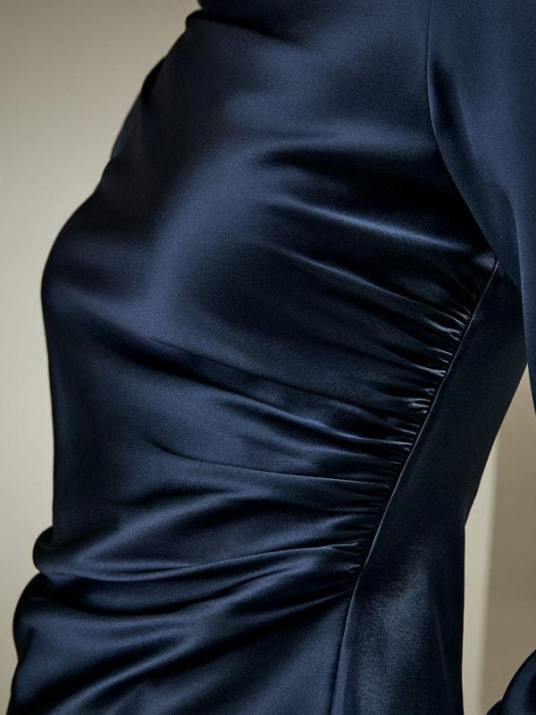 LILYSILK Silk Shirt Women - Silvergray Silk - Casual Asymmetrical Hem Shirt 6 Product Image