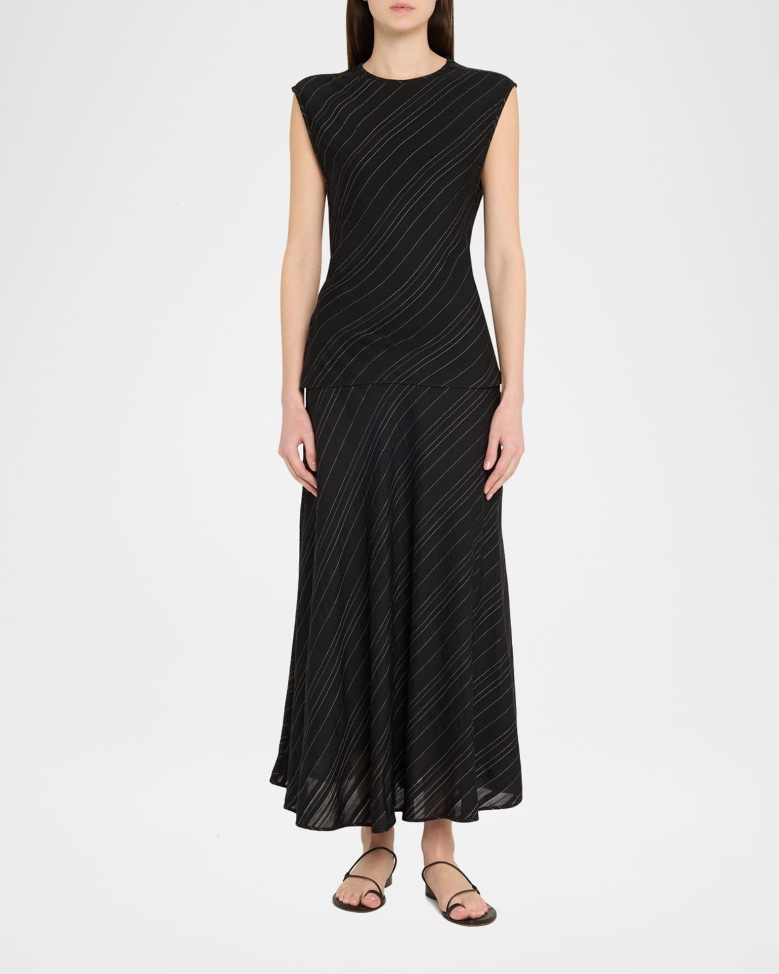 Trina Woven Stripe Tie Top  Product Image