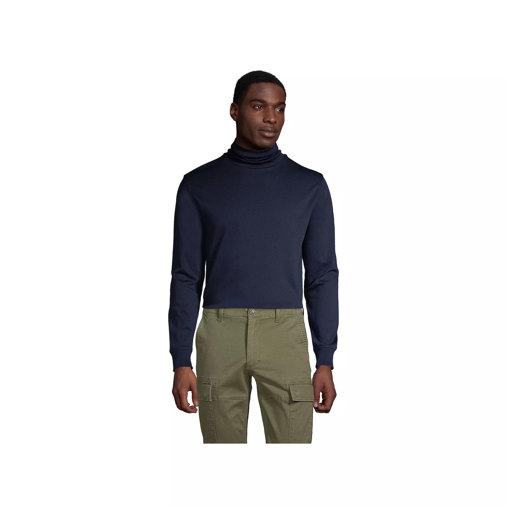 Big & Tall Lands' End Super Soft Supima Turtleneck, Men's,  Product Image