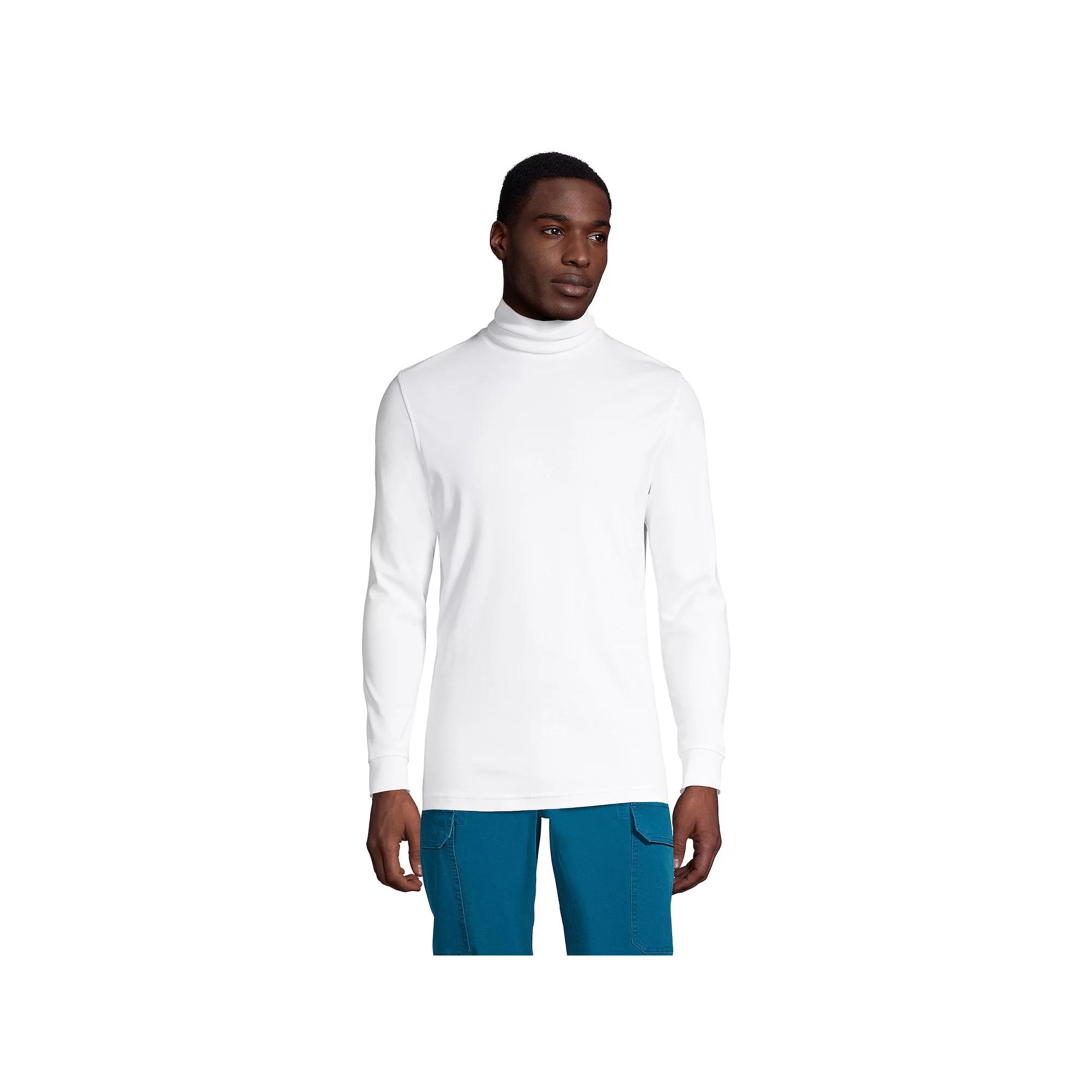 Men's Lands' End Super Soft Supima Turtleneck,  Product Image