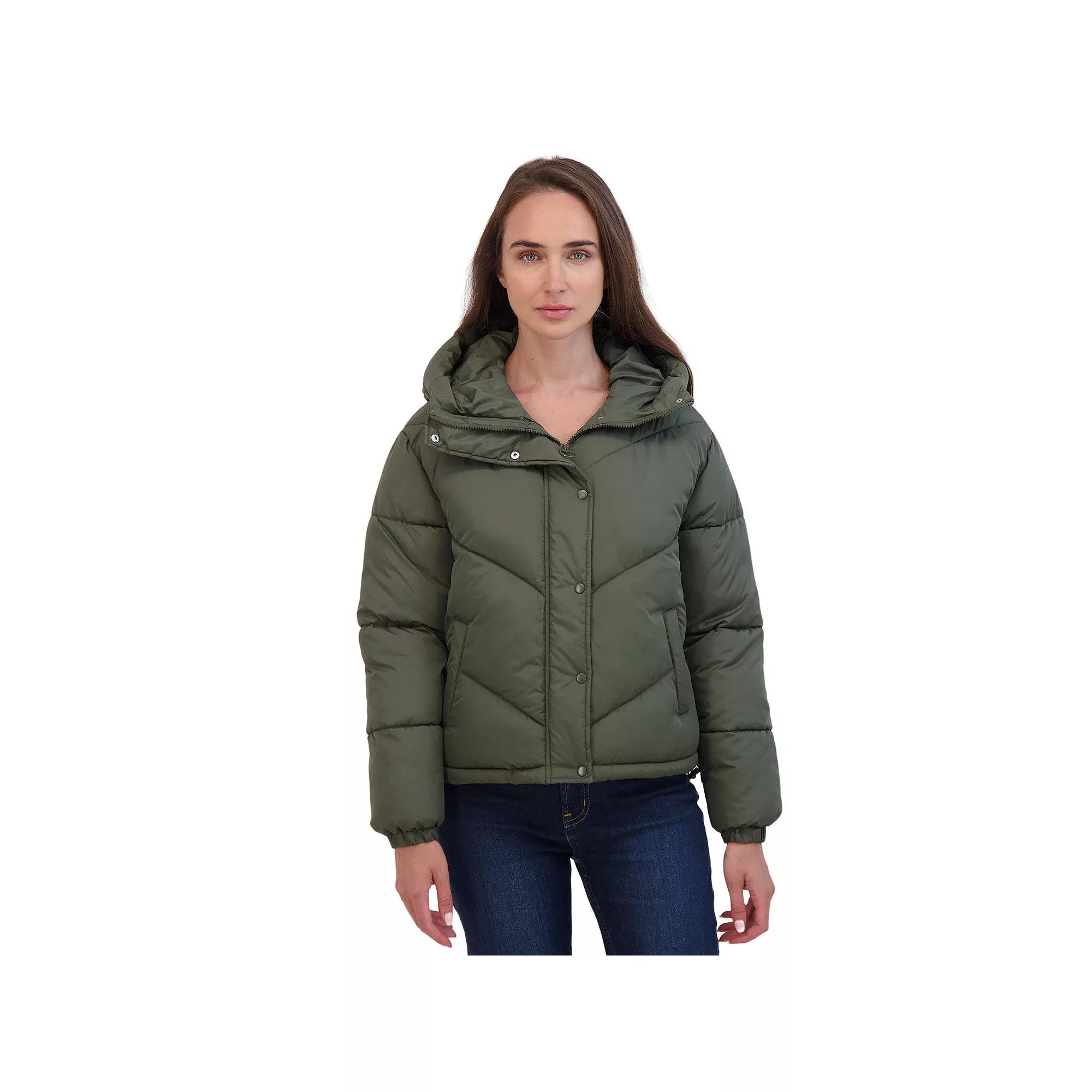 Juniors' Sebby Short Puffer Jacket, Women's,  Product Image