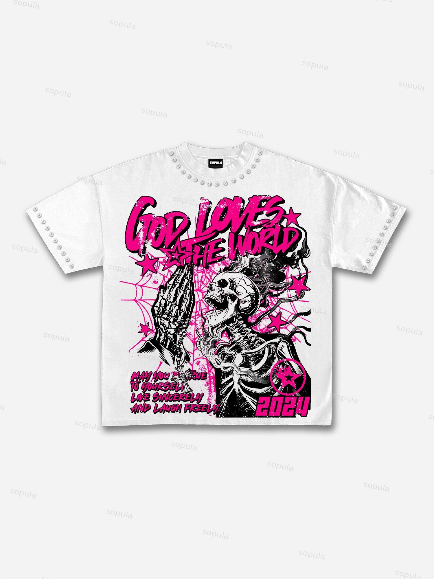 Boxer Boys Graphic Print Acid Wash T-shirt Product Image