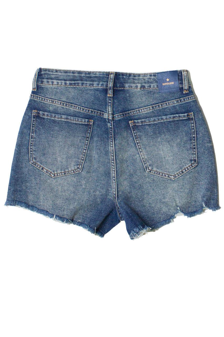 Vintage Wash Distressed Cut Off Shorts Product Image