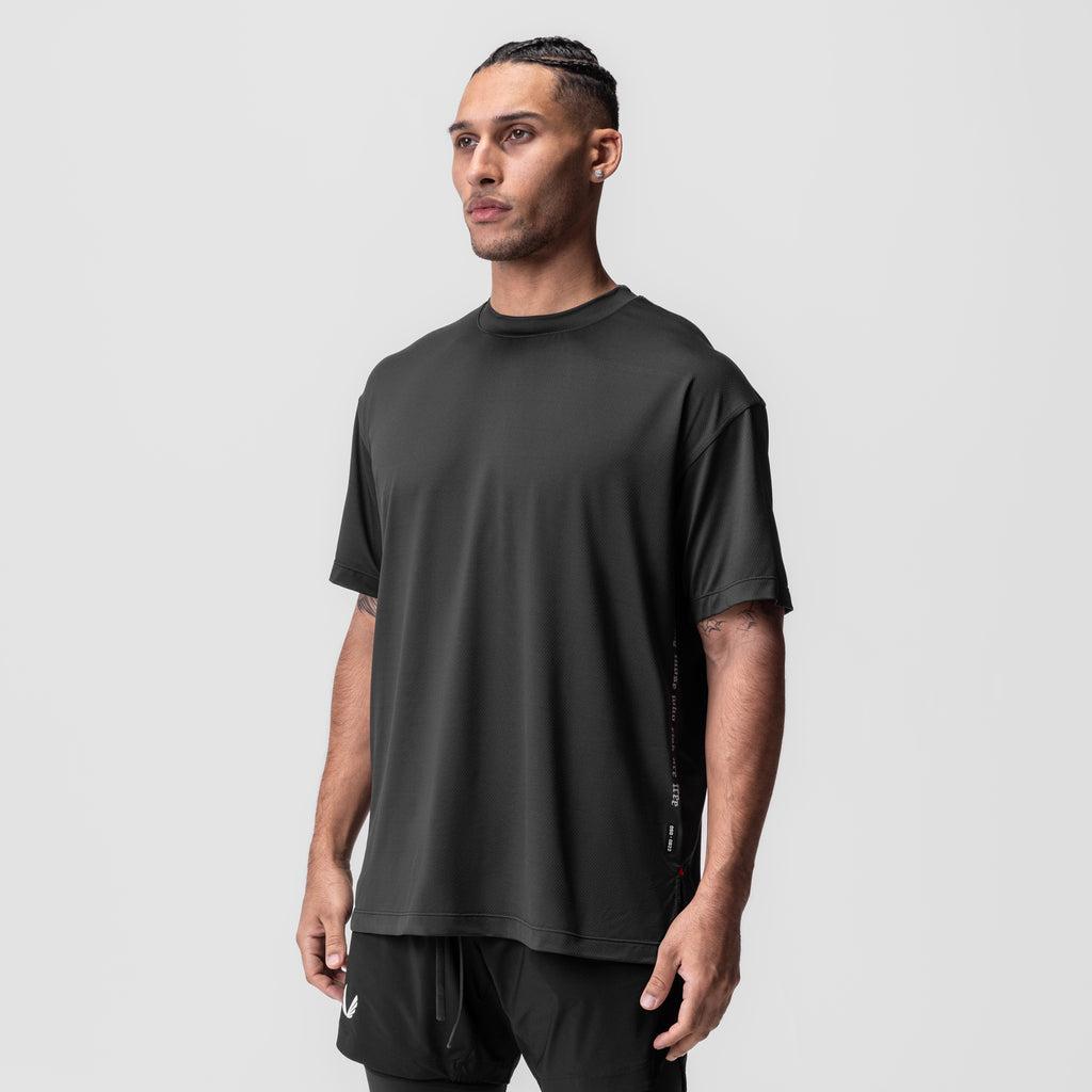 0822. AeroSilver® Oversized Tee - Space Grey Product Image