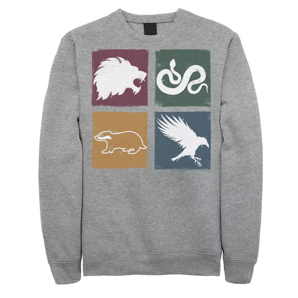 Men's Harry Potter Simple House Crest Box Up Sweatshirt,  Product Image
