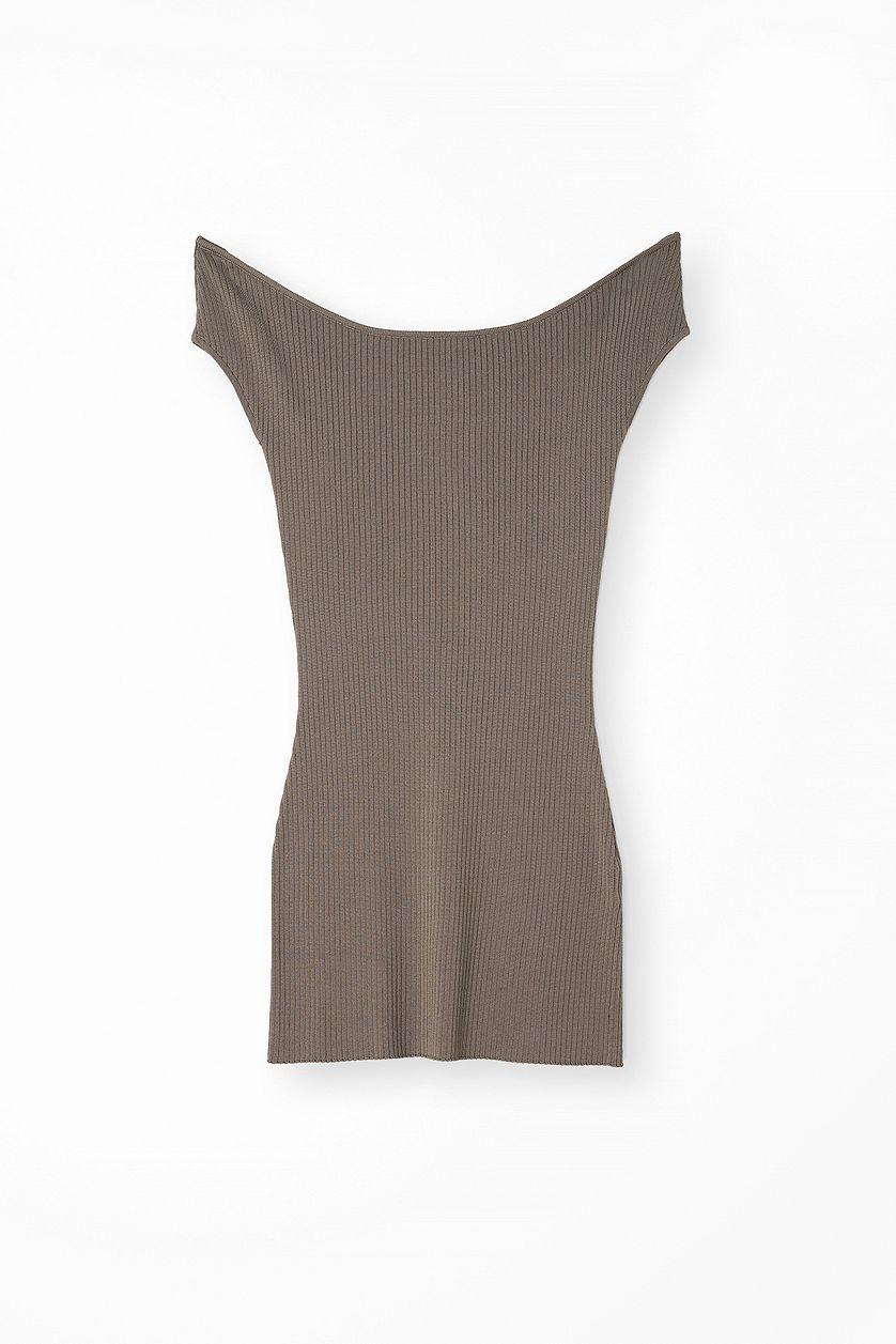 Offshoulder Knitted Mini Dress Product Image