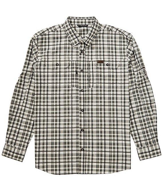 Drake Clothing Co. Hunter Creek Window Pane Plaid Performance Stretch Long Sleeve Woven Shirt Product Image
