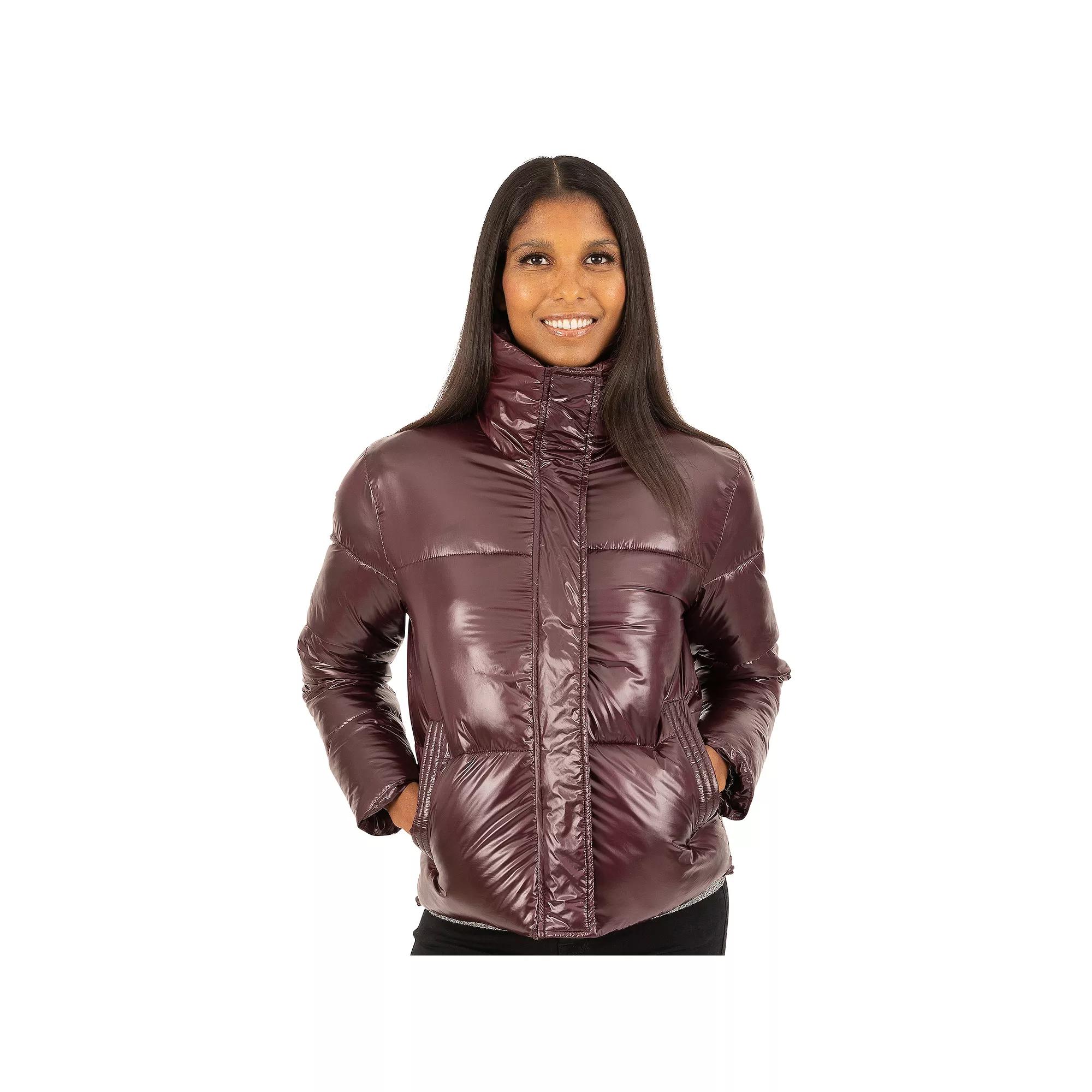 Women's Fleet Street Glossy Short Padded Jacket,  Product Image