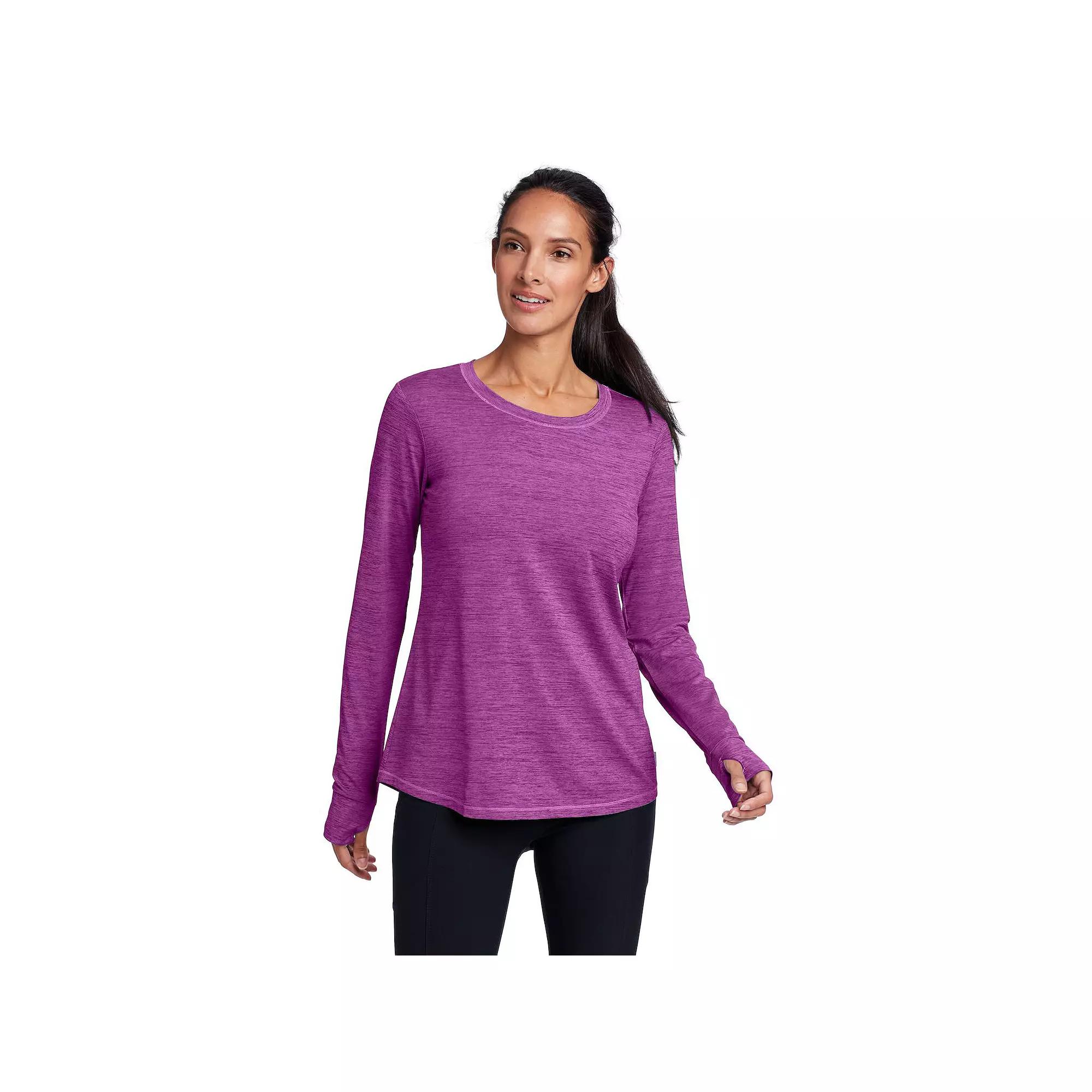 Women's Eddie Bauer Resolution Long Sleeve Tee, Size: Medium, Purple Product Image