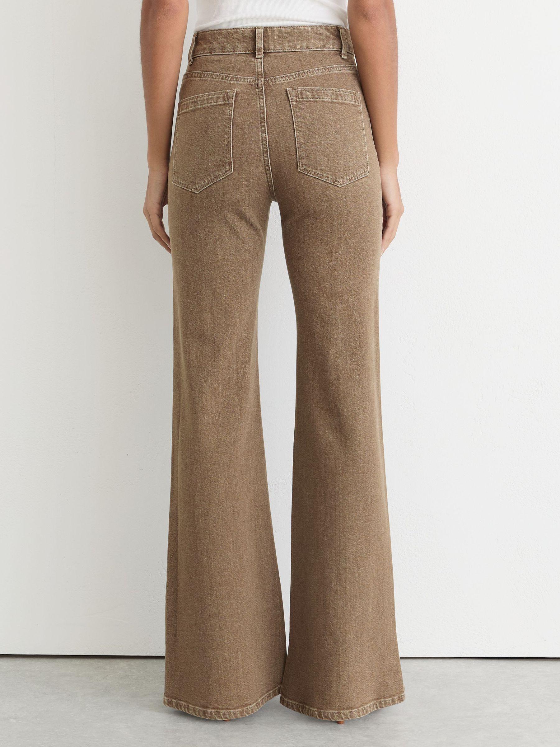 Petite Polka-Dot Wide-Leg Suit Trousers in White/Navy Product Image