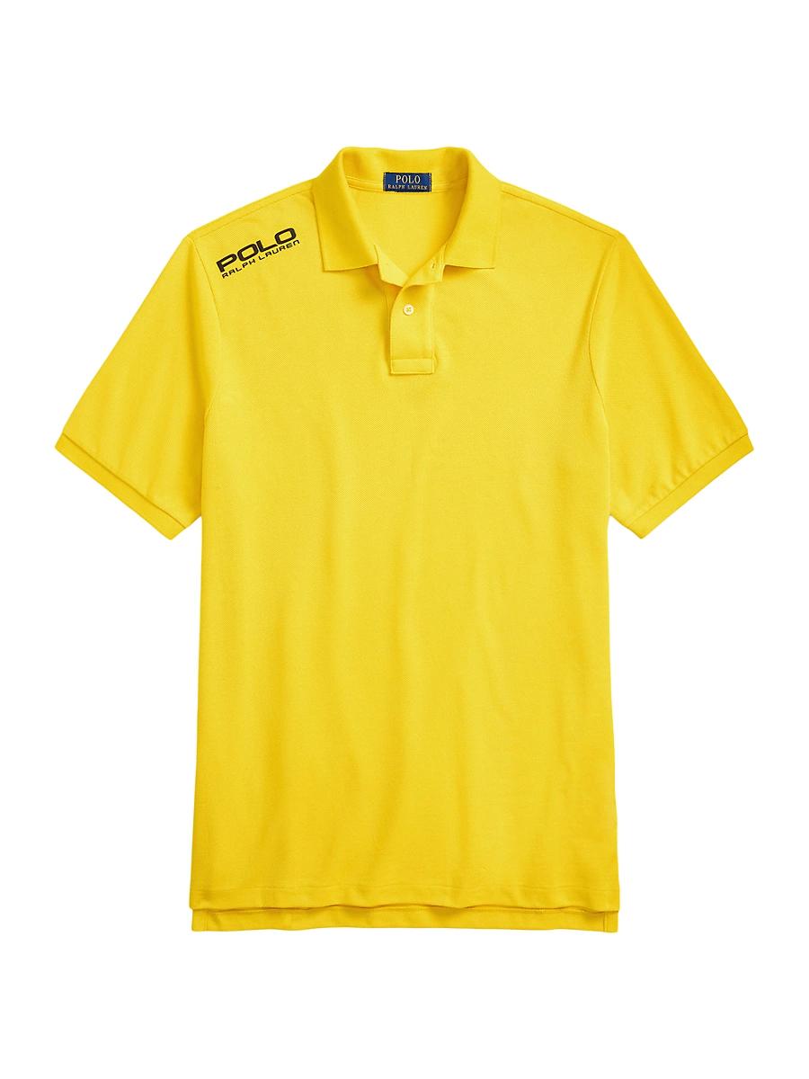 Mens Logo Mesh Polo Shirt Product Image
