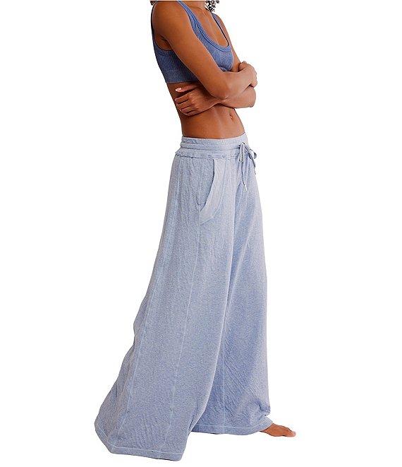 Free People Wait A Minute Wide Leg Lounge Pants Product Image