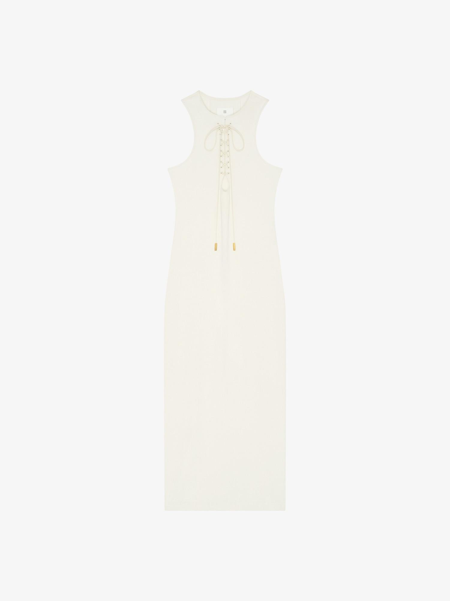 Tank dress in cotton with laces Product Image