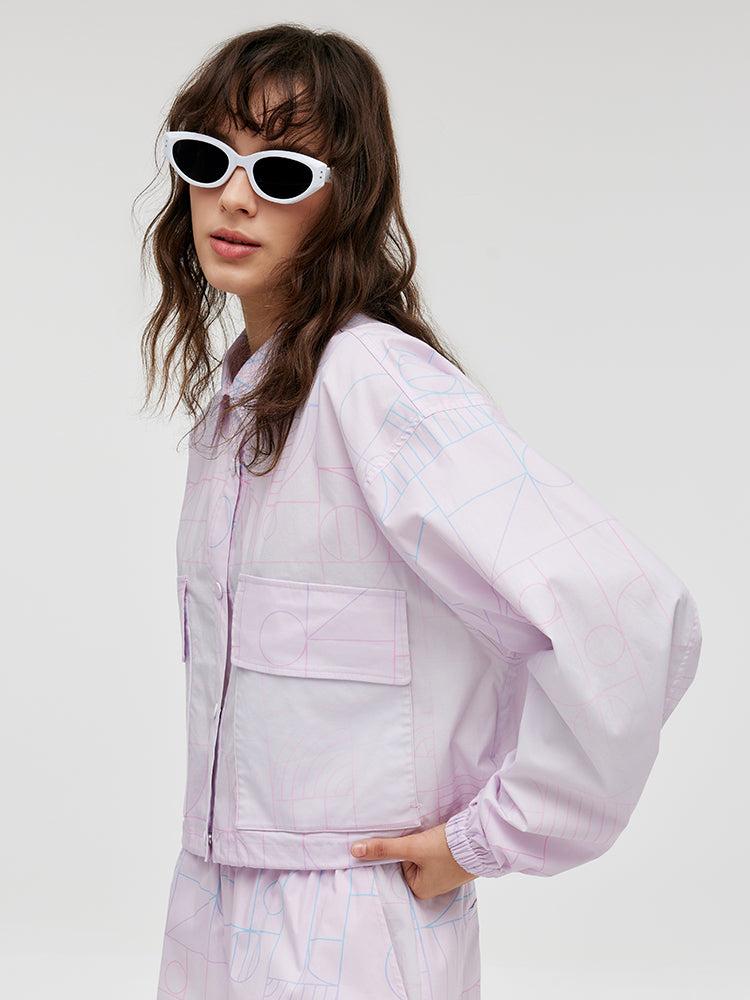 GOELIA X CHRISTINE PHUNG Crop Jacket And Shorts Two-Piece Set Product Image