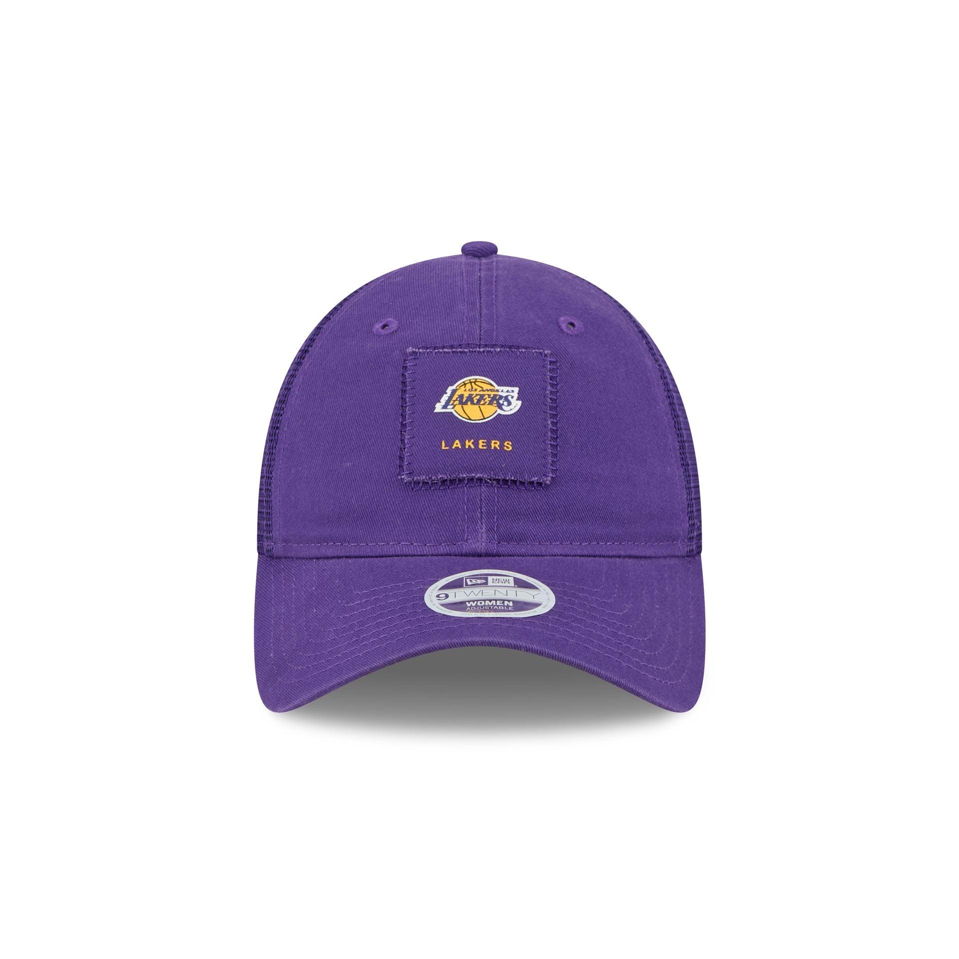 Los Angeles Lakers Women's Square Stitch 9TWENTY Trucker Hat Female Product Image