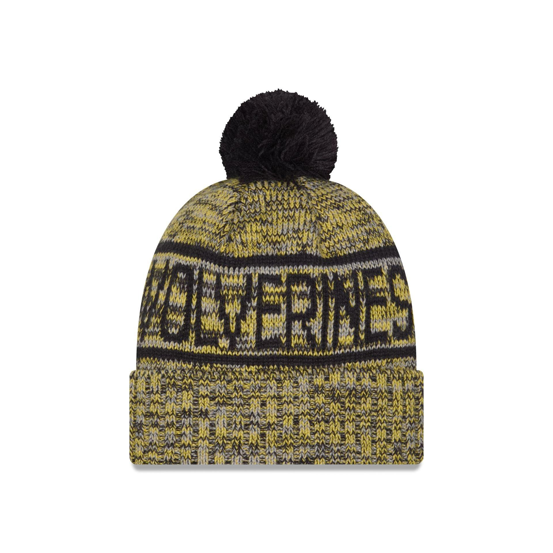 Michigan Wolverines Cold Weather Pom Knit Hat Male Product Image