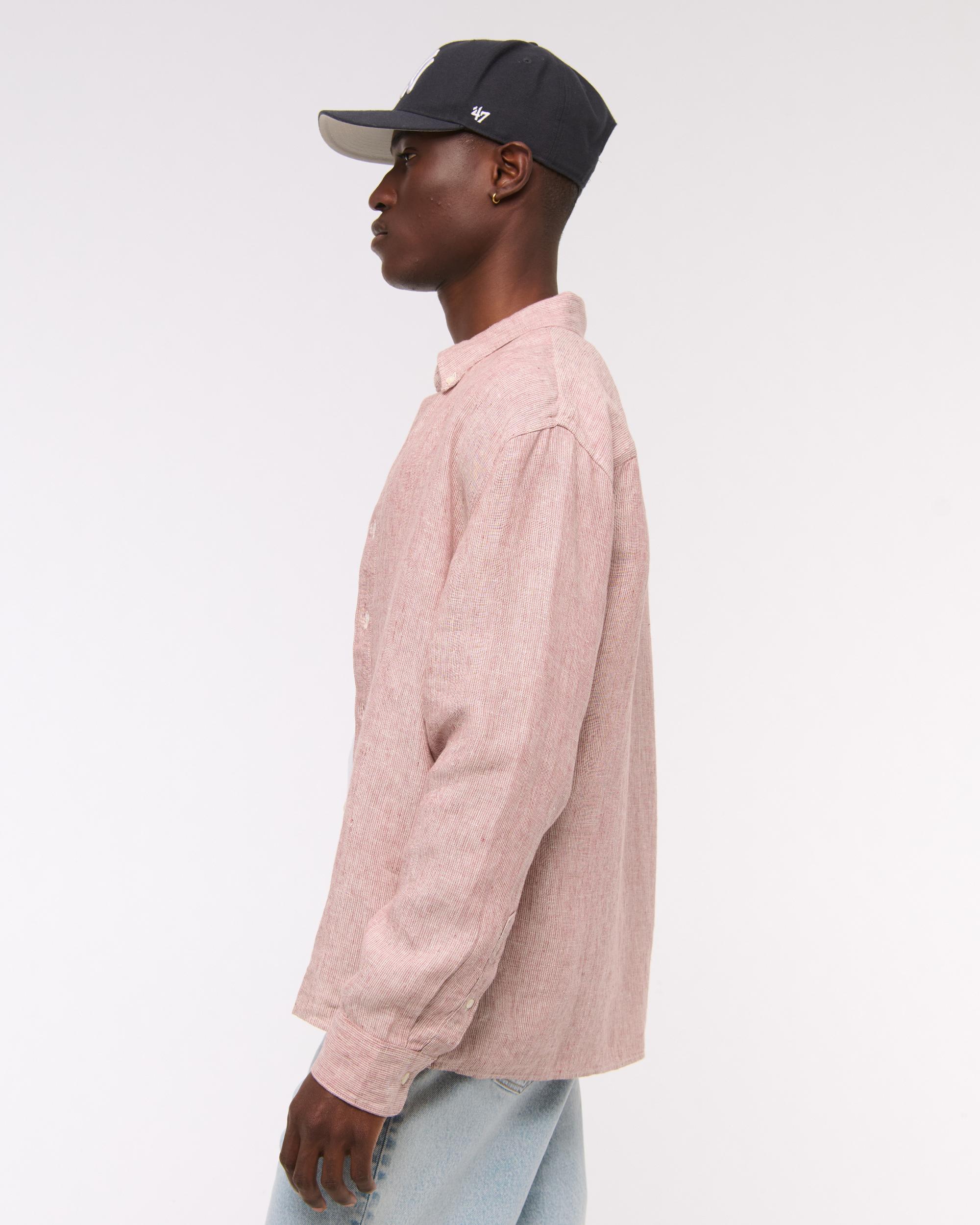 Linen Button-Up Shirt Product Image