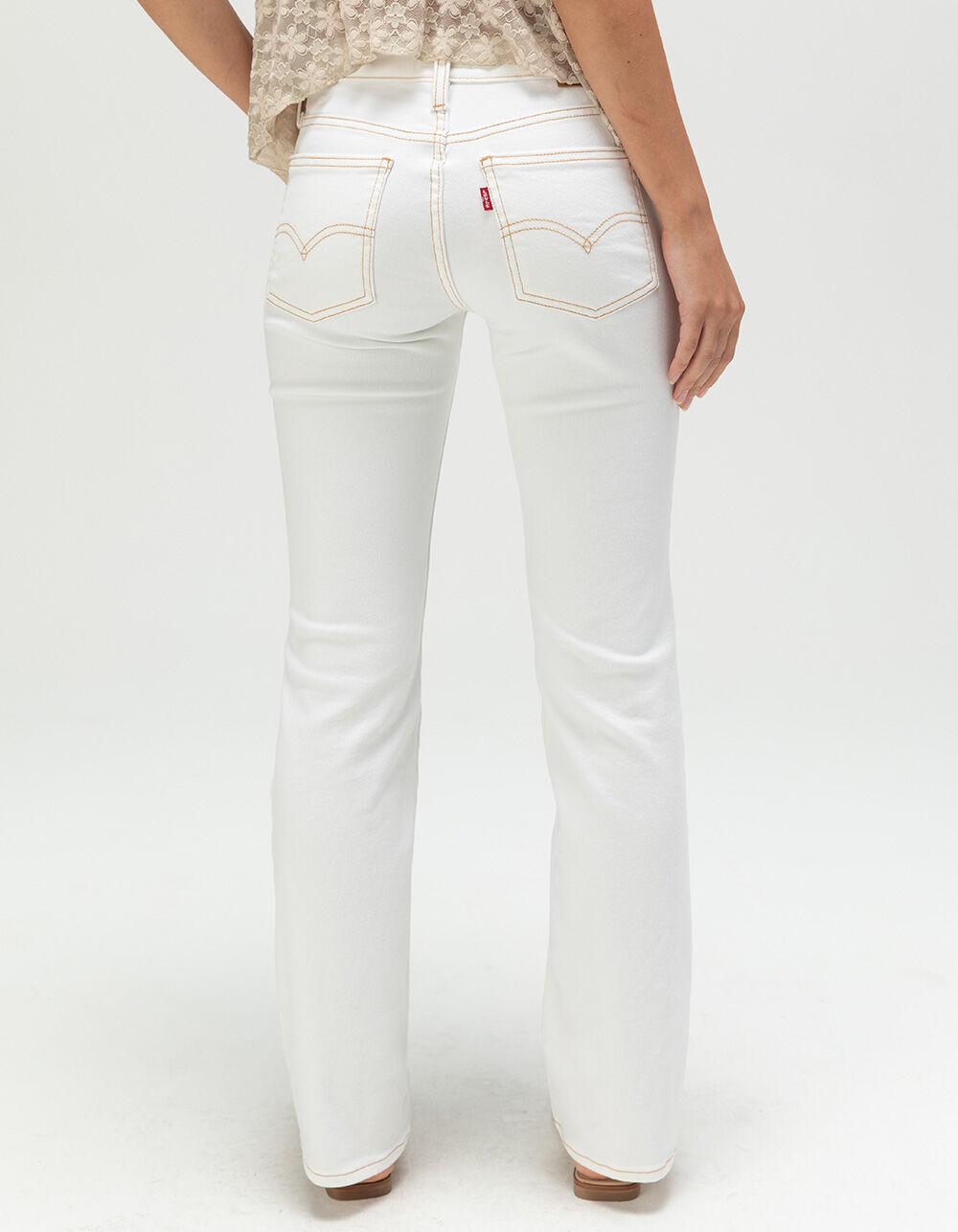LEVI'S Superlow Womens Bootcut Jeans - Bake A Cake - WHITE Product Image