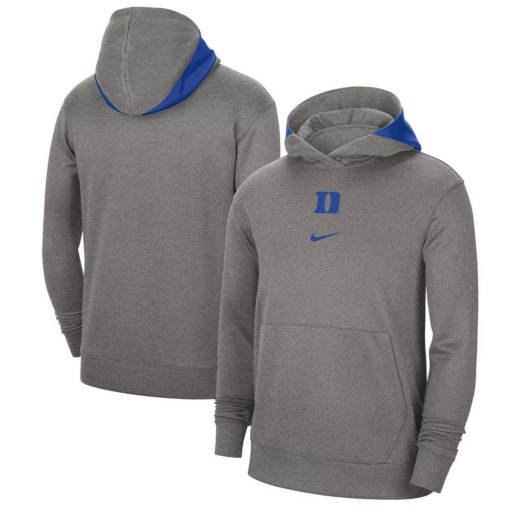 Men's Nike Heather Gray Oklahoma State Cowboys Team Basketball Spotlight Performance Pullover Hoodie,  Product Image