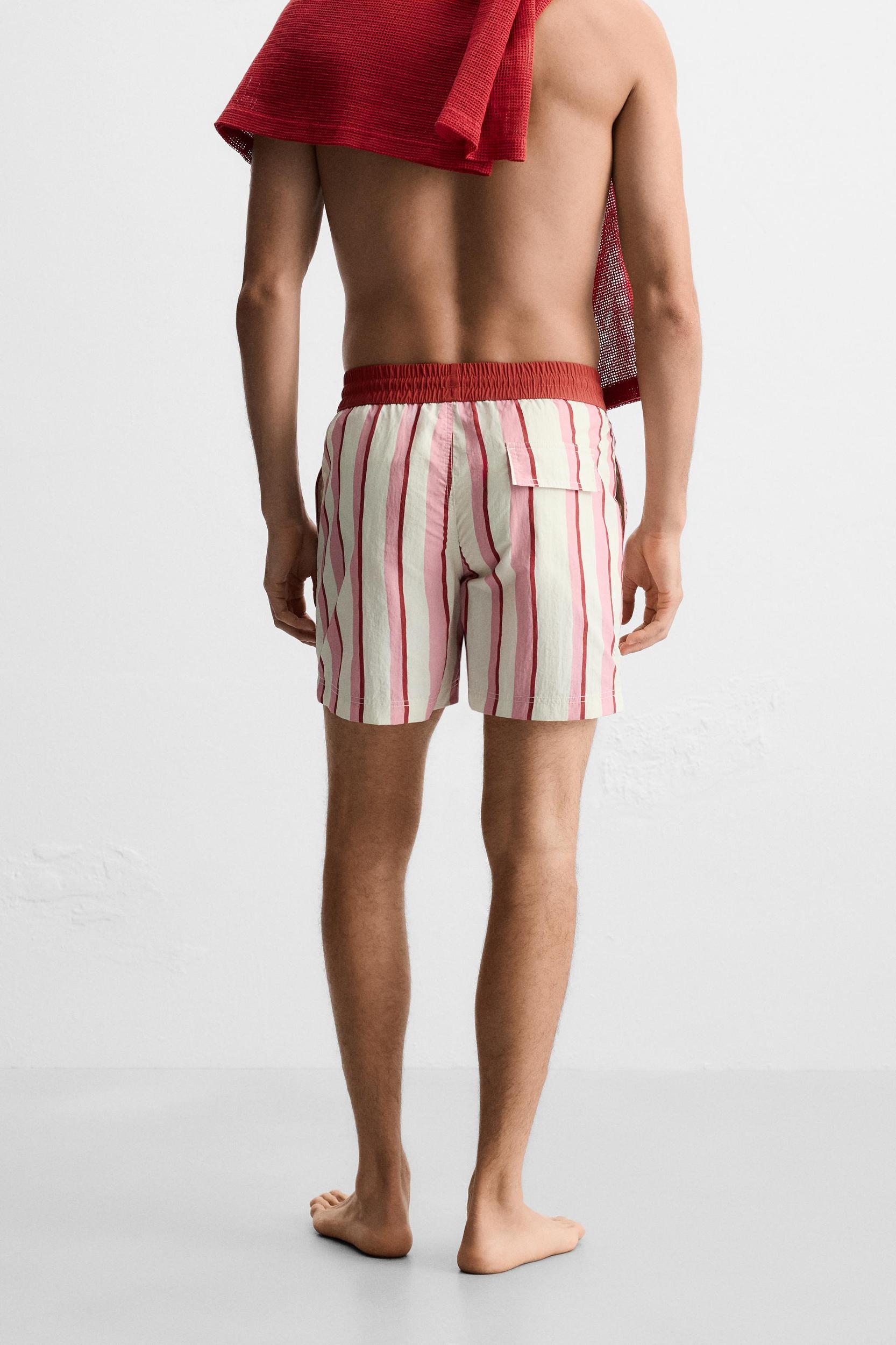 STRIPED LONG SWIMSUIT Product Image