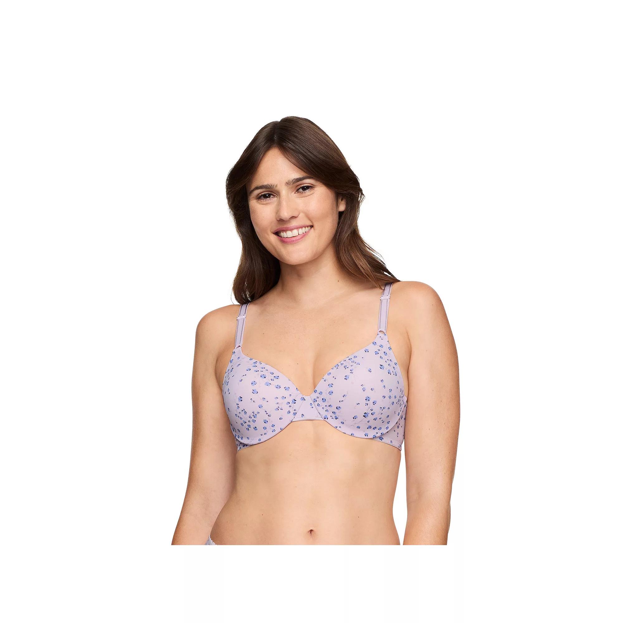 Warners This Is Not A Bra™ Cushioned Underwire Lightly Lined T-Shirt Bra 1593, Women's, Size: 36 D, Orchid Hush Floral Product Image
