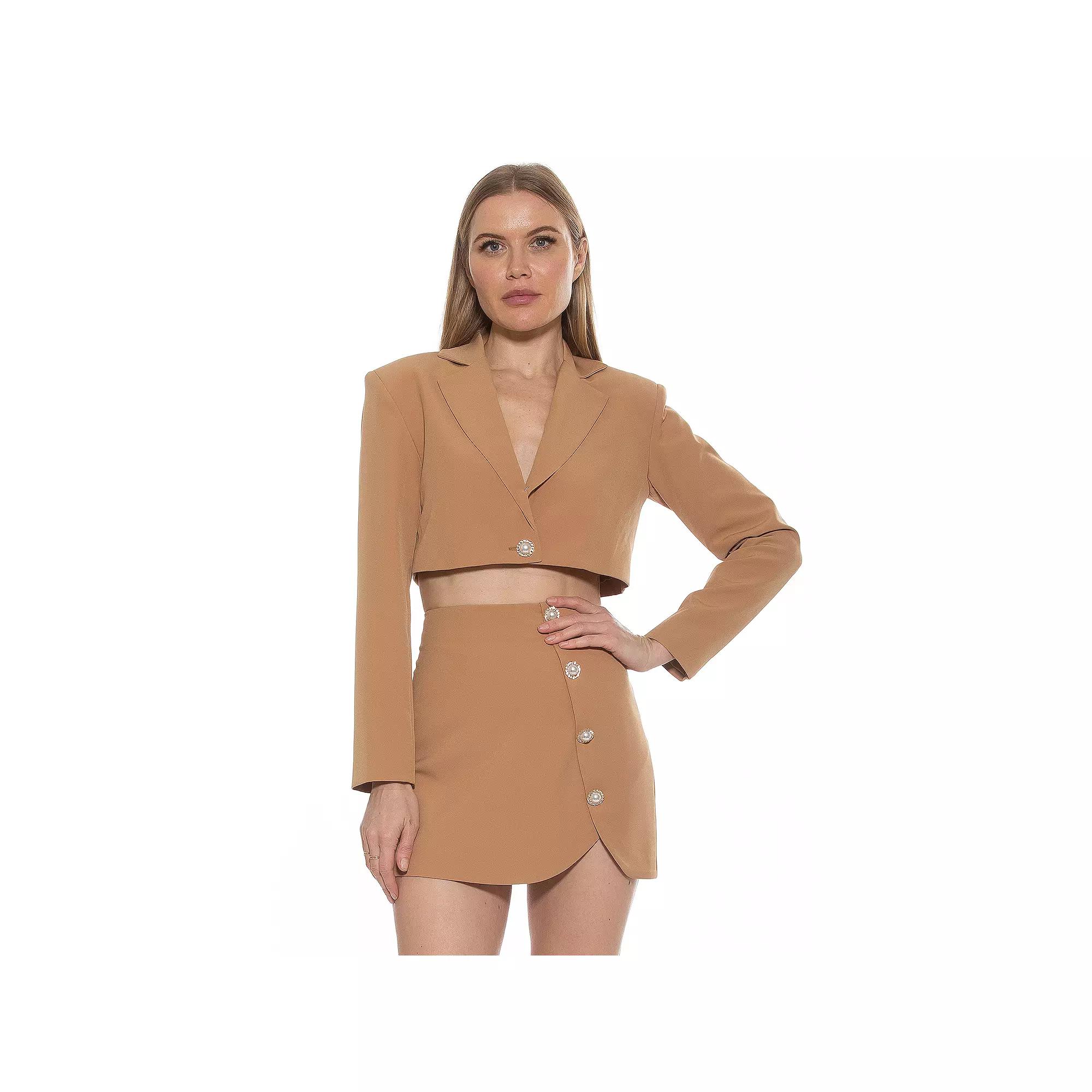 Women's ALEXIA ADMOR Jane Cropped Long Sleeve Jacket,  Product Image