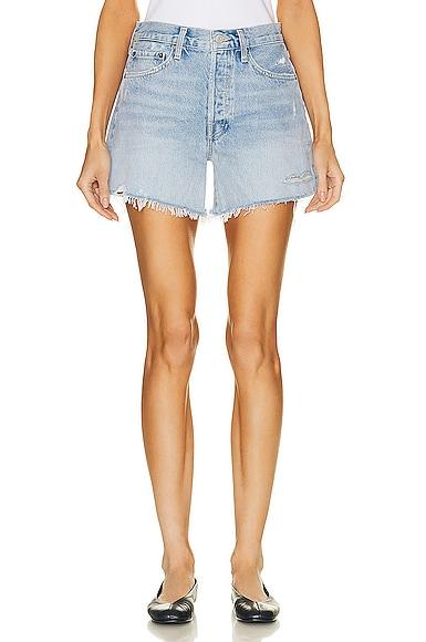 Womens Parker Longline Denim Shorts Product Image