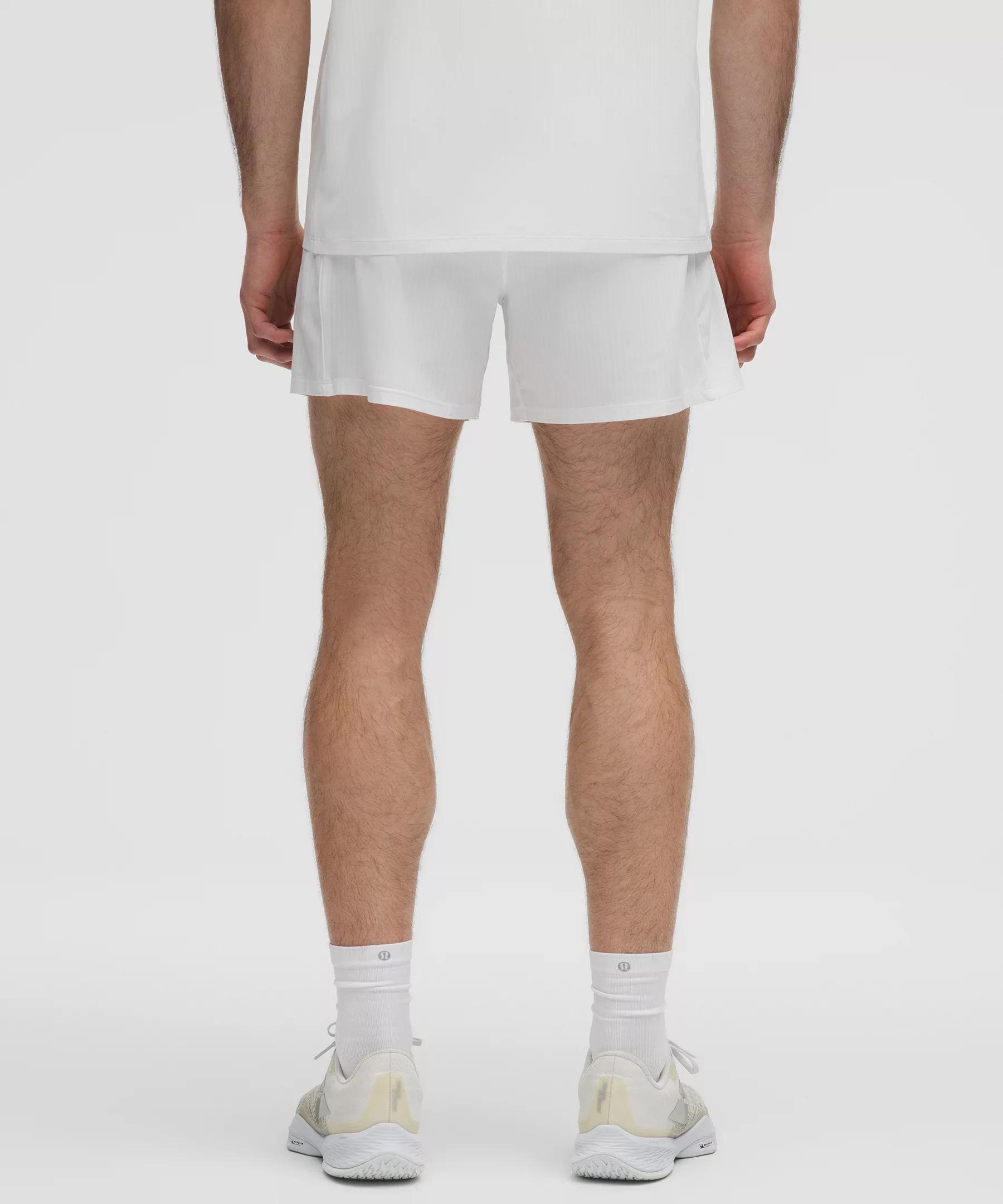 Striped Mesh Tennis Short 5" Product Image