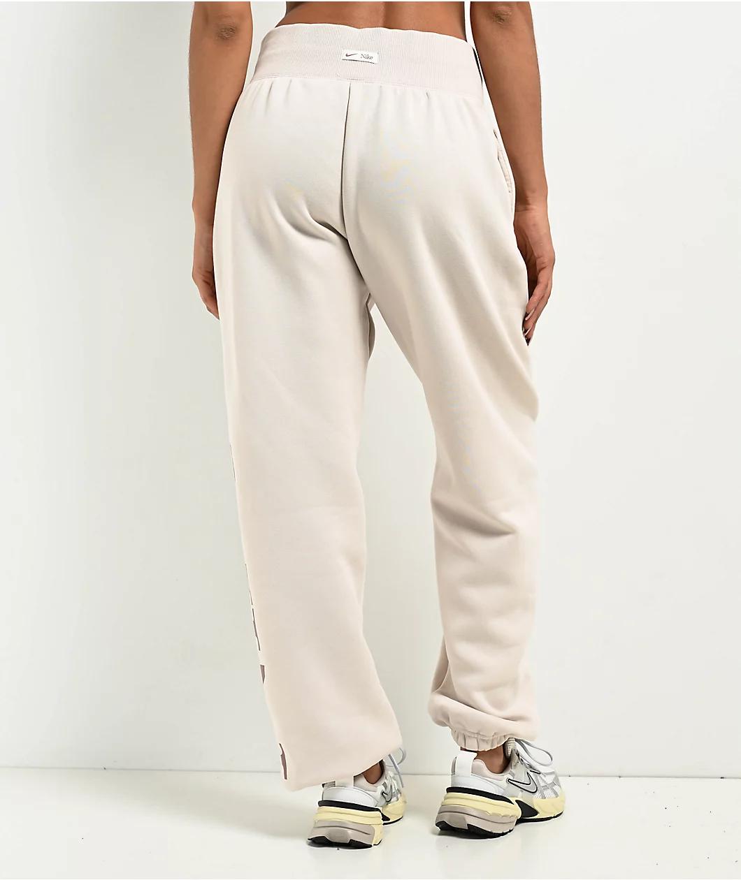 Nike Sportswear Phoenix Fleece Oversize Logo Light Orewood Brown Sweatpants Product Image