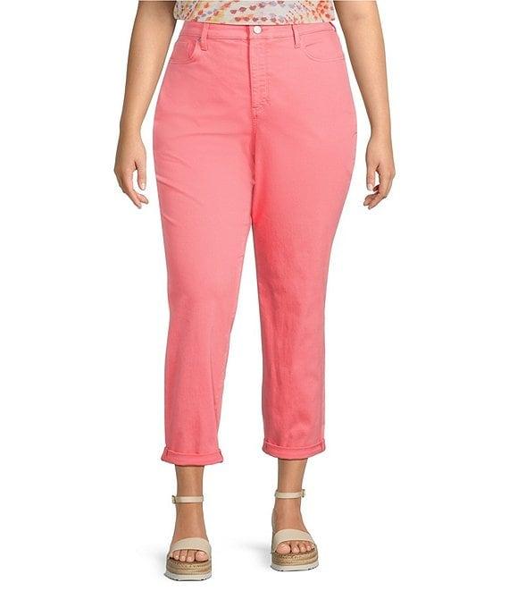 NYDJ Plus Size Margot Stretch Denim Girlfriend Jeans Product Image