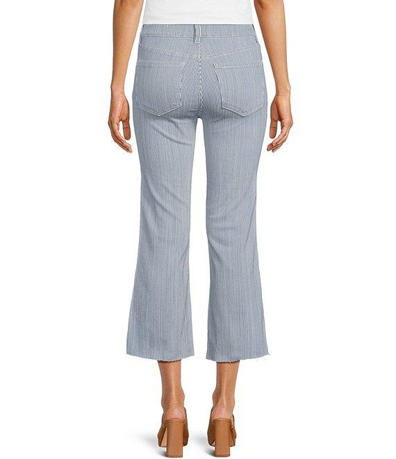 Liverpool Los Angeles Crop Flare Mid Rise Stripe Jeans Product Image
