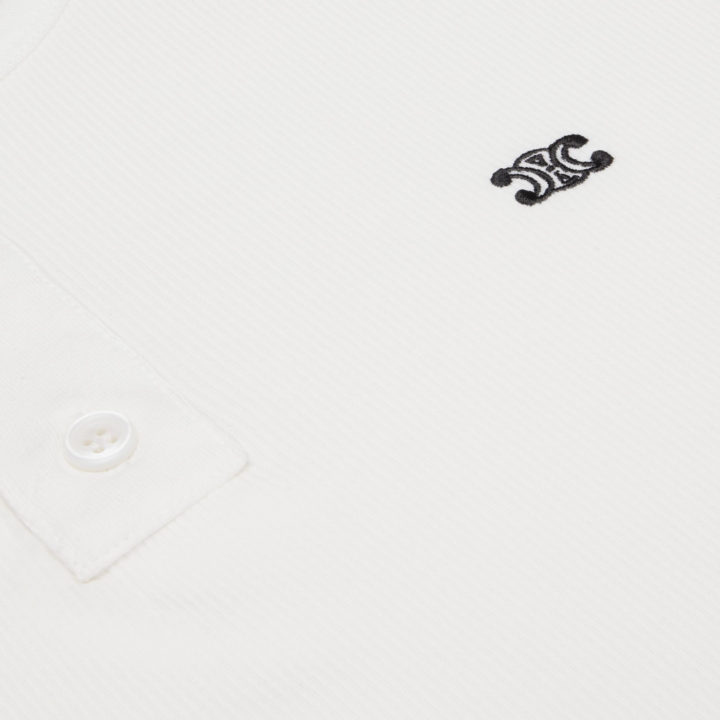 long sleeved t-shirt IN RIBBED COTTON JERSEY Product Image