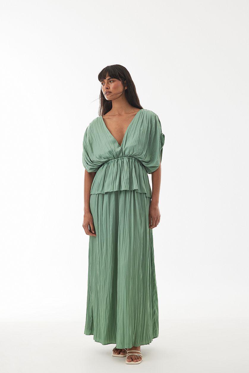 Plisse Tiered Maxi Dress Product Image