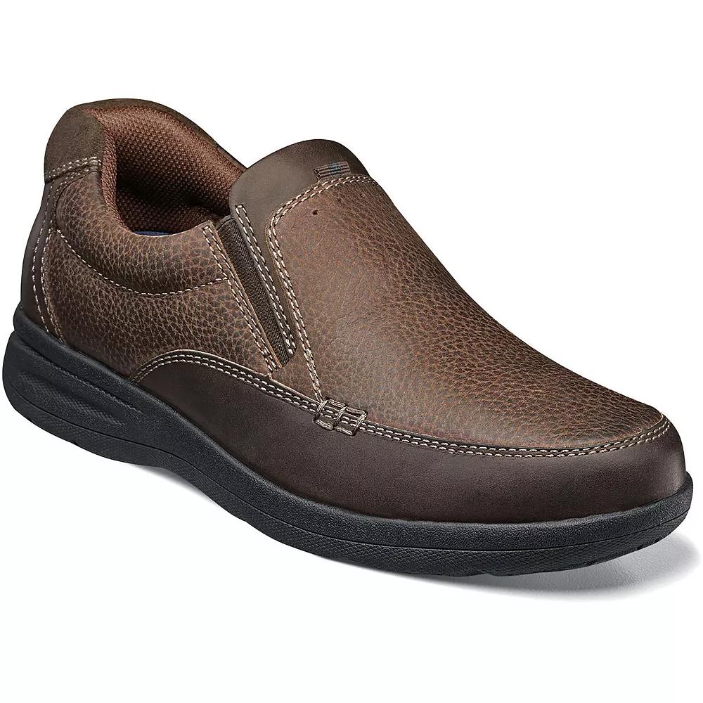 Nunn Bush® Cam Men's Moc Toe Casual Slip-On Shoes, Size: 11 XW, Brown Product Image