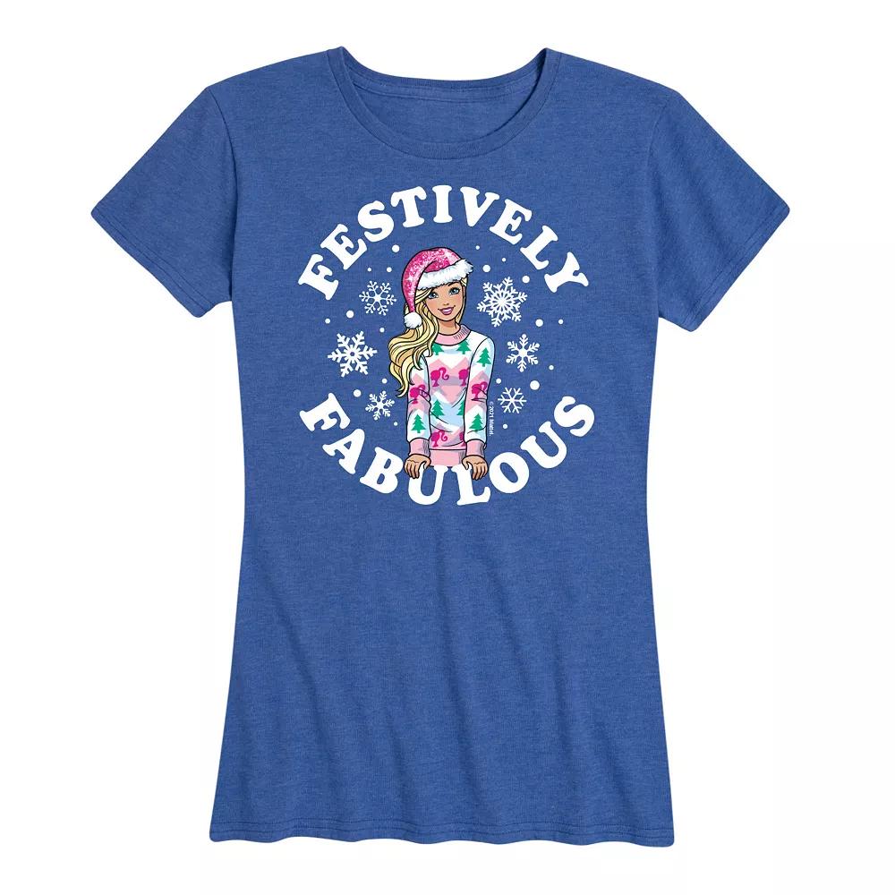 Women's Barbie® Festively Fabulous Graphic Tee, Girl's,  Product Image