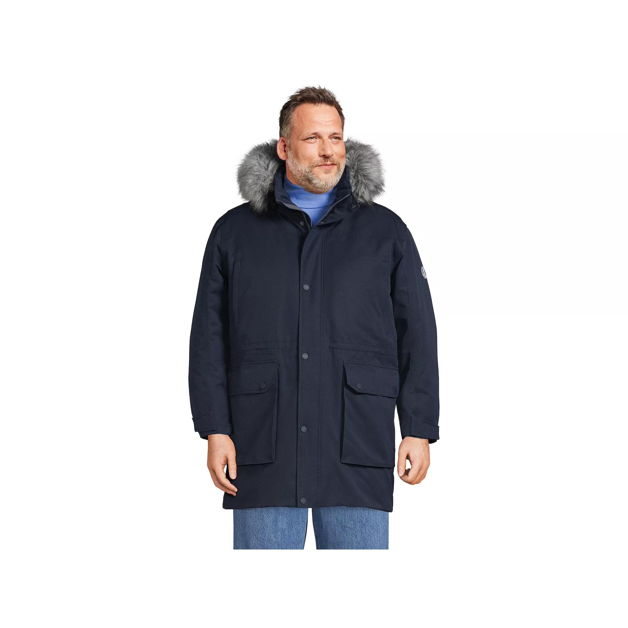 Big & Tall Lands' End Expedition Down Waterproof Winter Parka, Men's,  Product Image