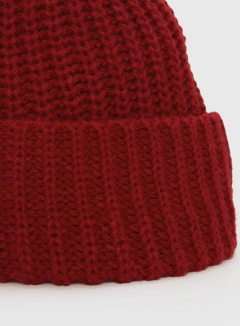 Cold Out There Beanie Red Product Image
