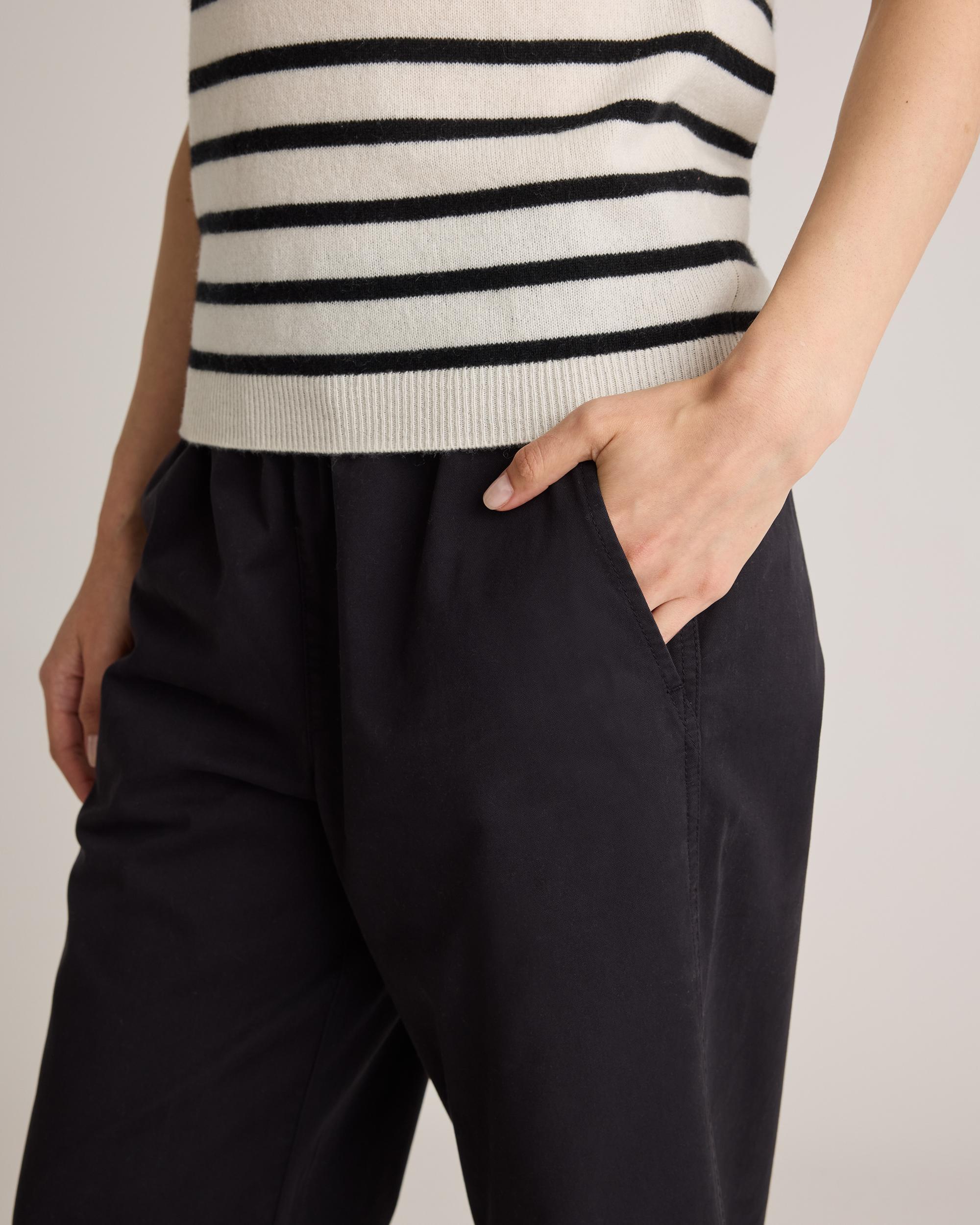 Quince | Women's Organic Stretch Cotton Wide Leg Chino Pants Organic Cotton Product Image