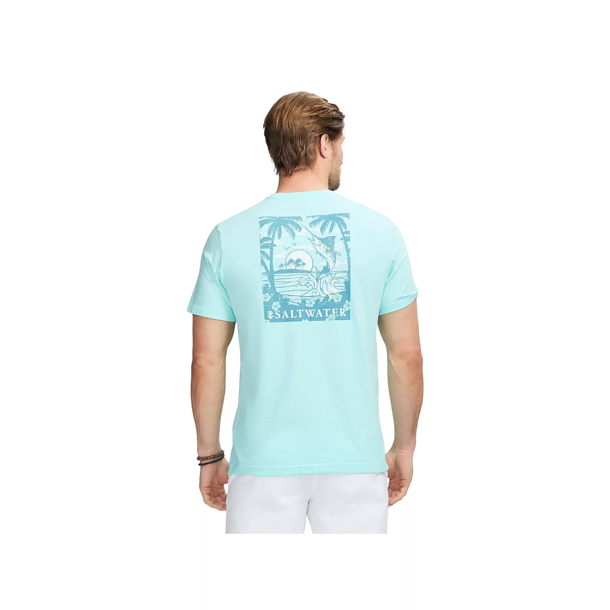 Men's IZOD Saltwater Soft Wash Short Sleeve Graphic Tee, Size: Small, Tounch The Product Image