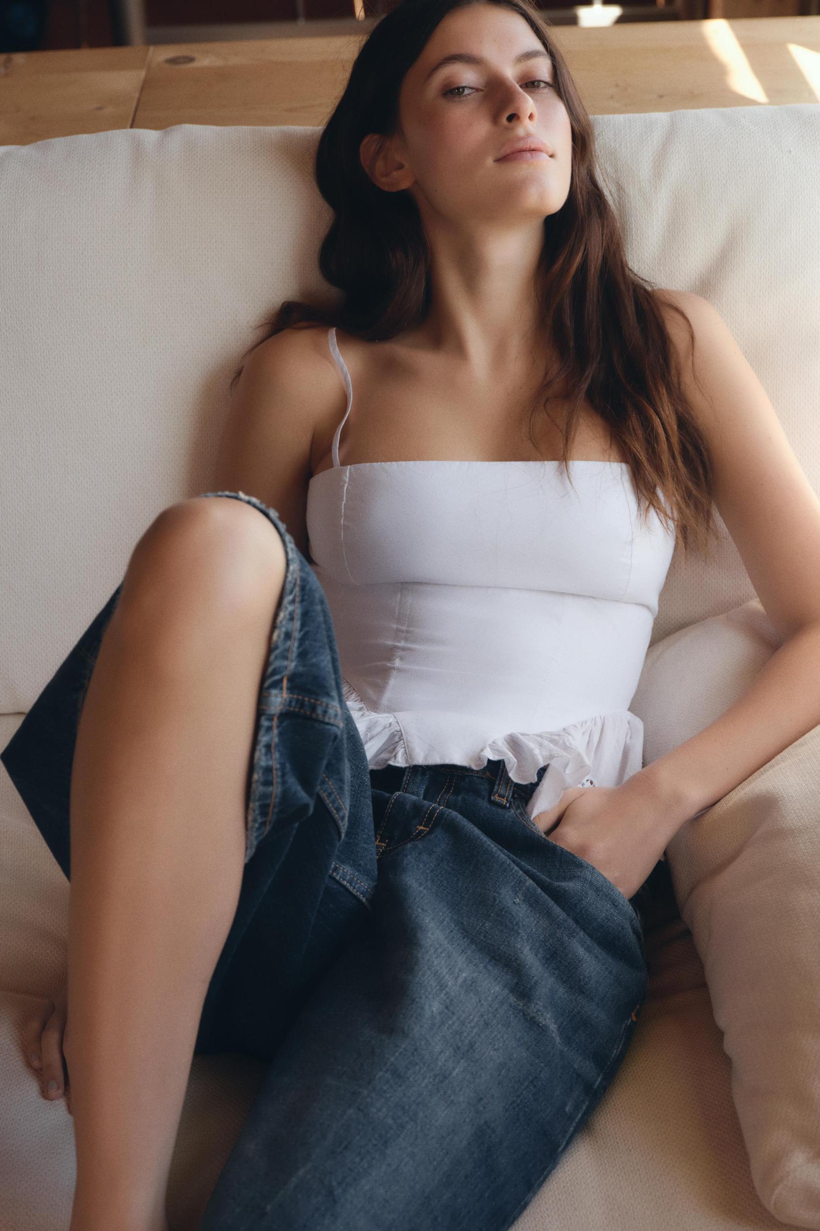 POPLIN CORSET TOP Product Image