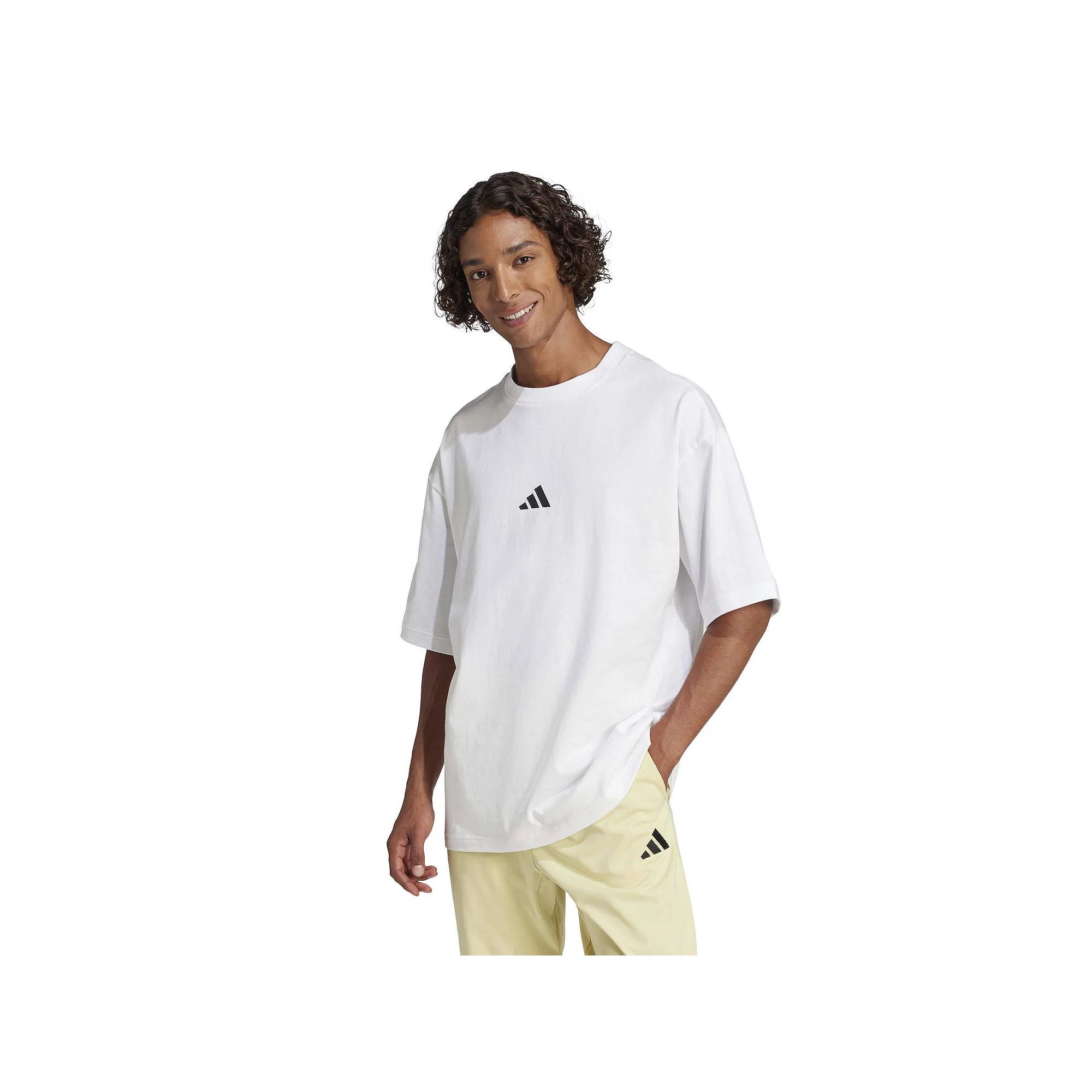 Men's adidas Future Icons Small Logo Sportswear T-Shirt, Size: XL, White Product Image