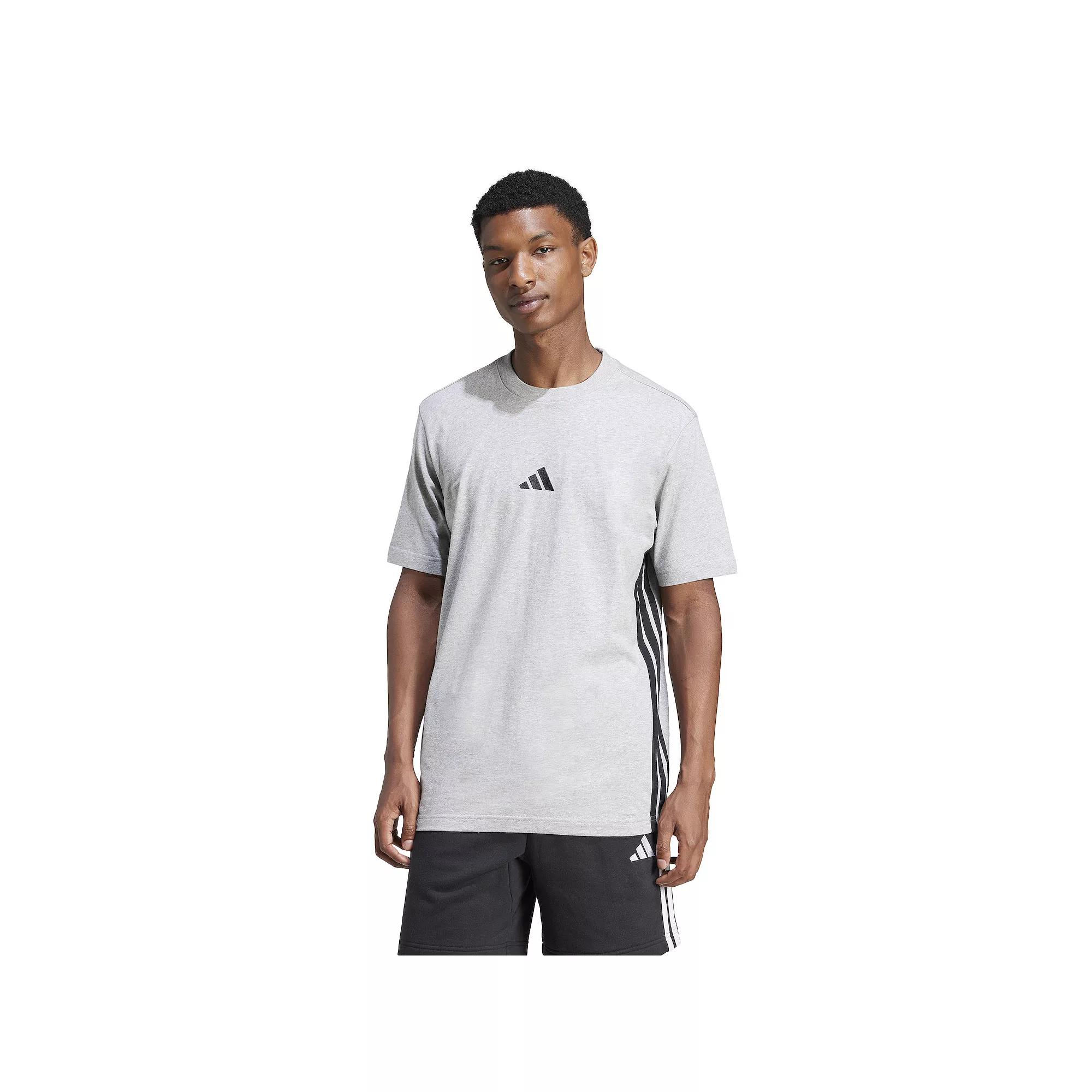 Men's adidas Essentials 3-Stripes Single Jersey Sportswear T-Shirt,  Product Image