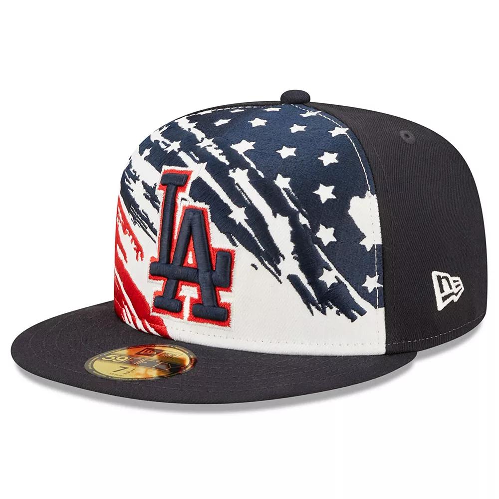 Men's New Era Navy Los Angeles Dodgers 2022 4th of July On-Field 59FIFTY Fitted Hat,  Product Image